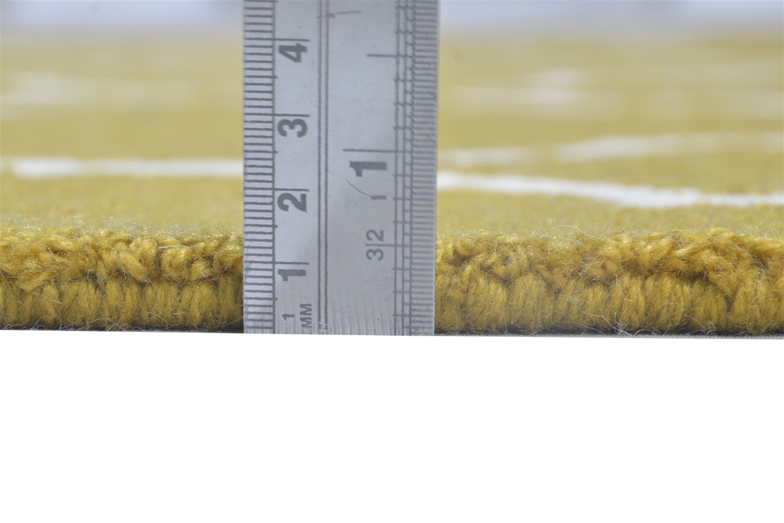 5' X 8' Rug Wool Gold Modern Hand Tufted Scandinavian Trellis Room Size Carpet 7864245715093