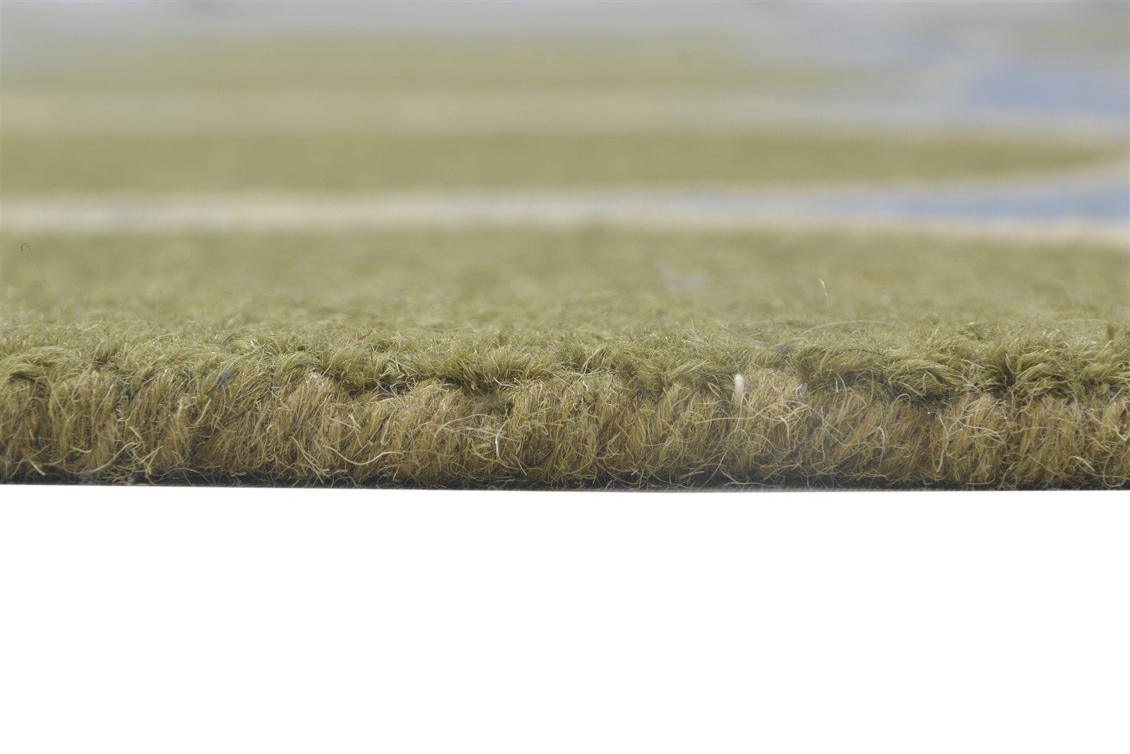 5' X 8' Rug Wool Green Modern Hand Tufted Indian Circles Room Size Carpet 7864267636885