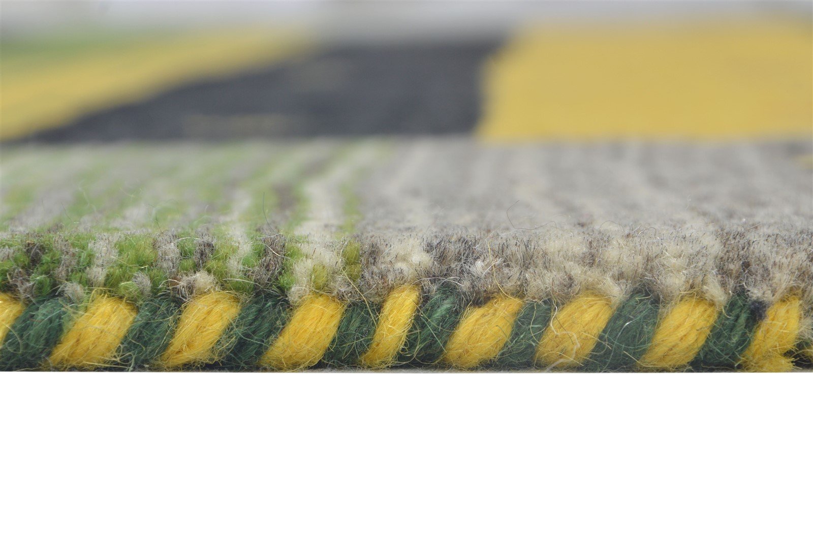 5' X 8' Rug Wool Green Modern Handloom Gabbeh Southwestern Room Size Carpet 7864153342101