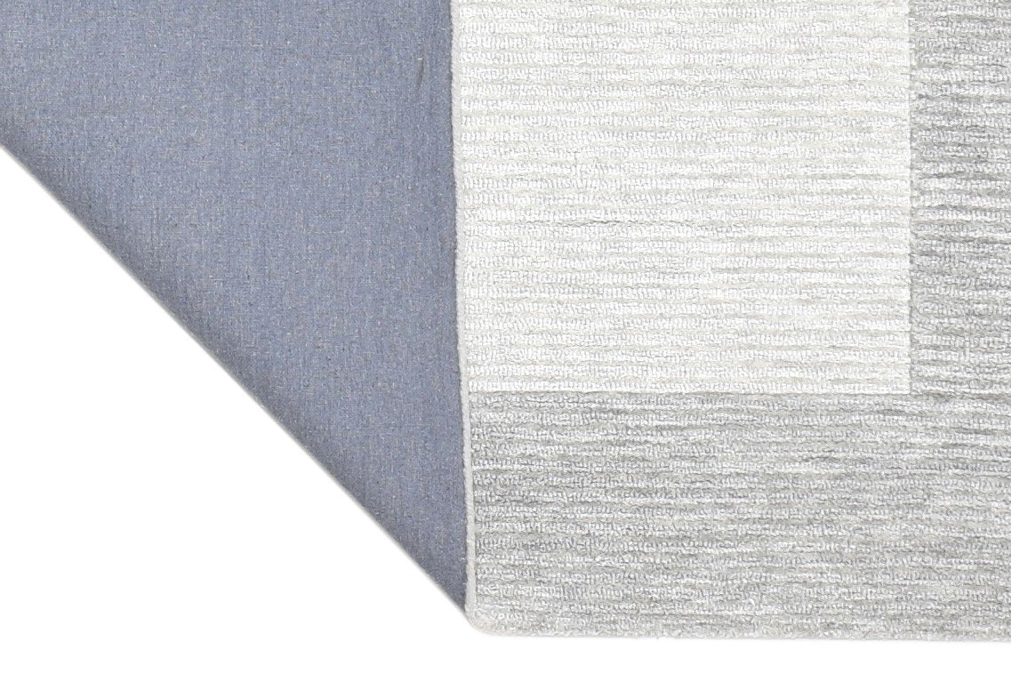 5' X 8' Rug Wool Grey Hand Tufted Room Size Carpet 7865187631253