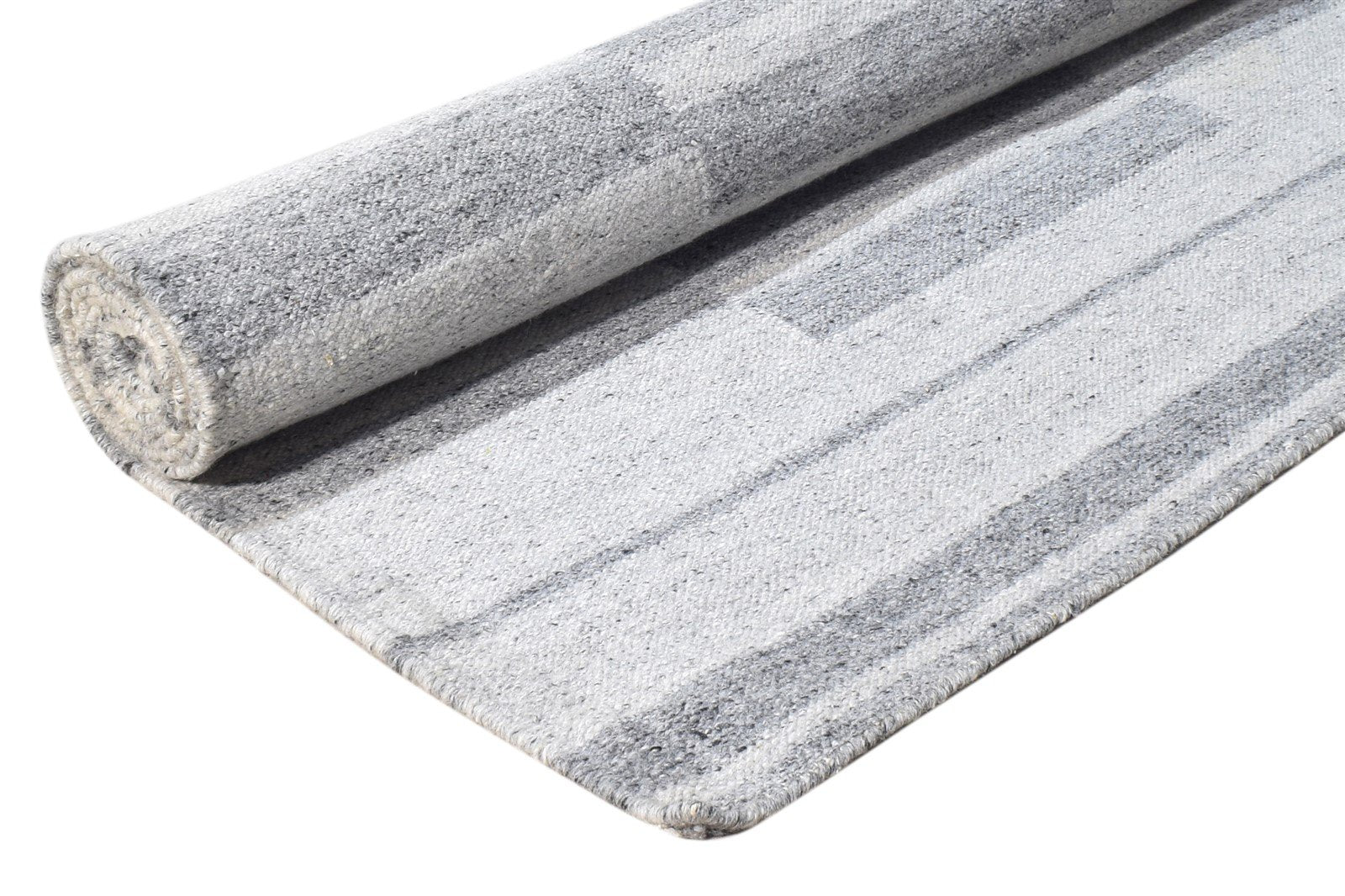 5' X 8' Rug Wool Grey Modern Dhurrie Scandinavian Abstract Room Size Carpet 7865166266517