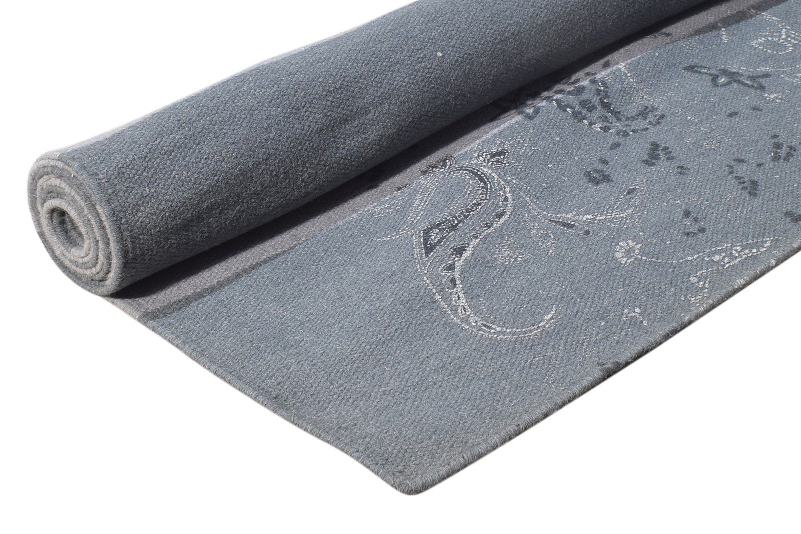 5' X 8' Rug Wool Grey Modern Dhurrie Scandinavian Striped Room Size Carpet 7865241206933