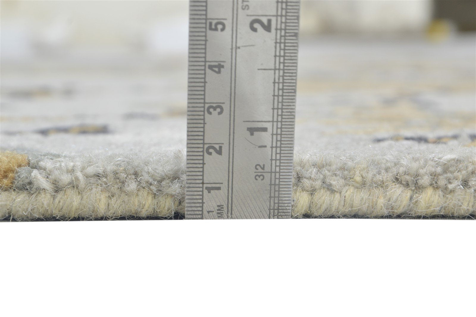 5' X 8' Rug Wool Grey Modern Hand Tufted French Floral Room Size Carpet 7864094720149