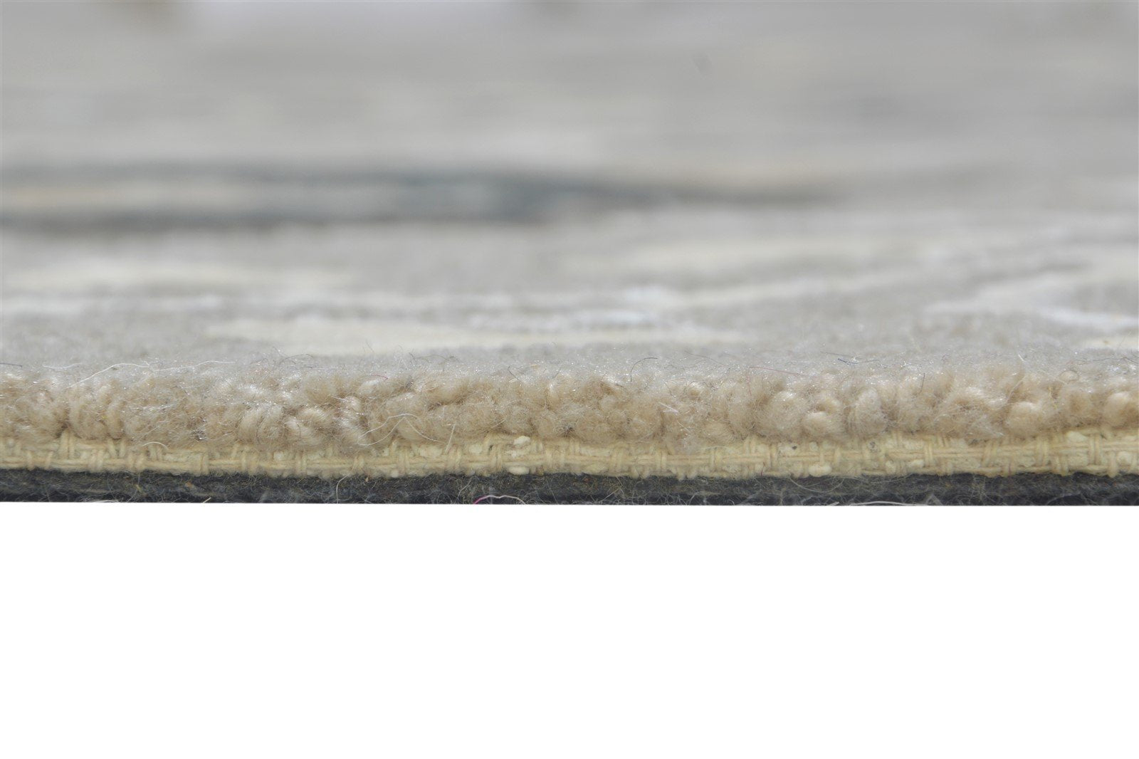 Brandy 5' X 8' Rug Wool Grey Modern Hand Tufted French Floral 7865074745493
