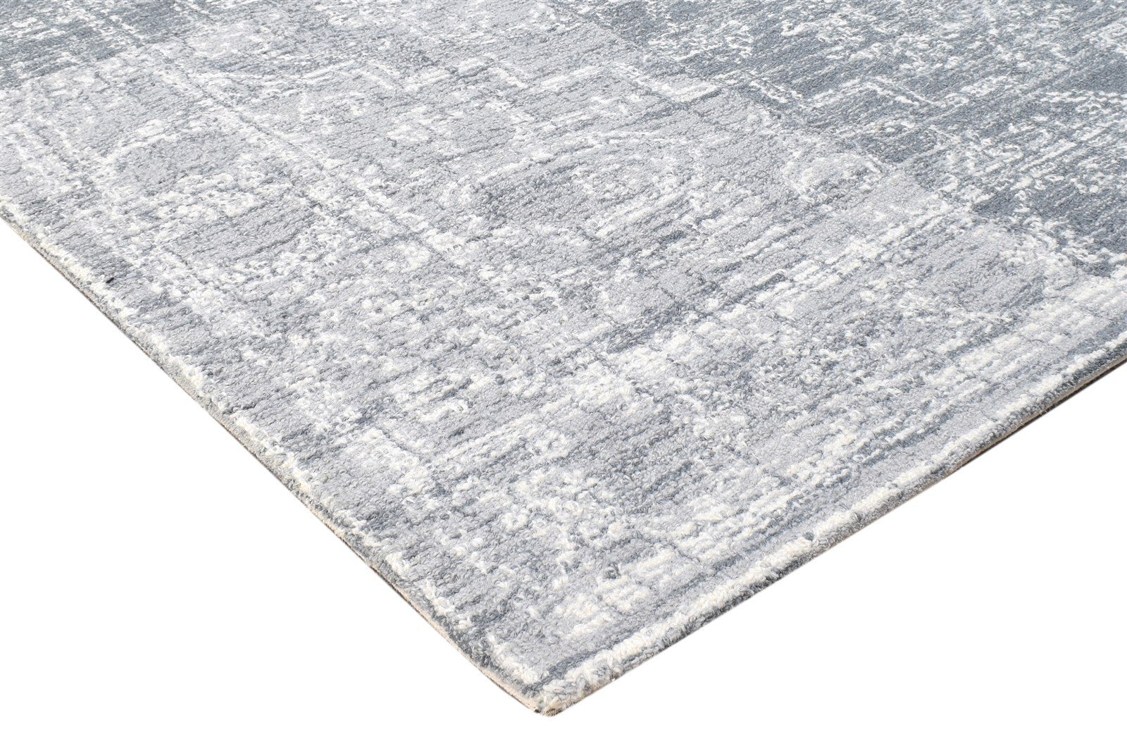 5' X 8' Rug Wool Grey Modern Hand Tufted French Floral Room Size Carpet 7865113116821