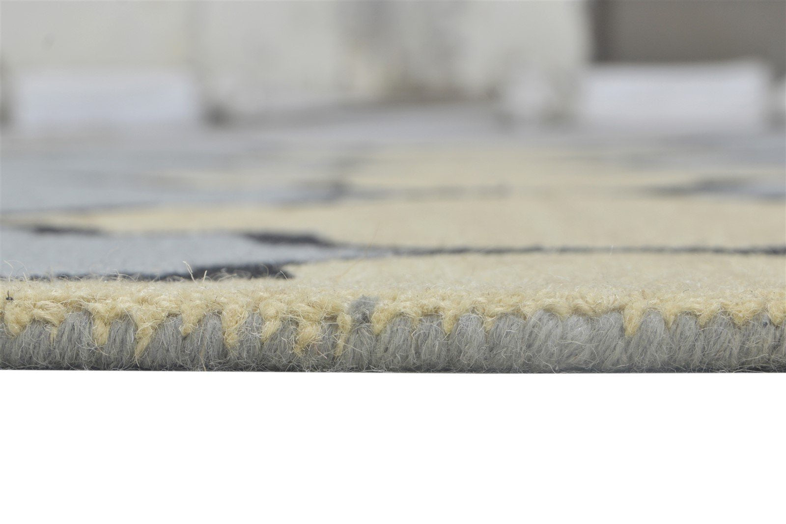 5' X 8' Rug Wool Grey Modern Hand Tufted Moroccan Trellis Room Size Carpet 7864308138133