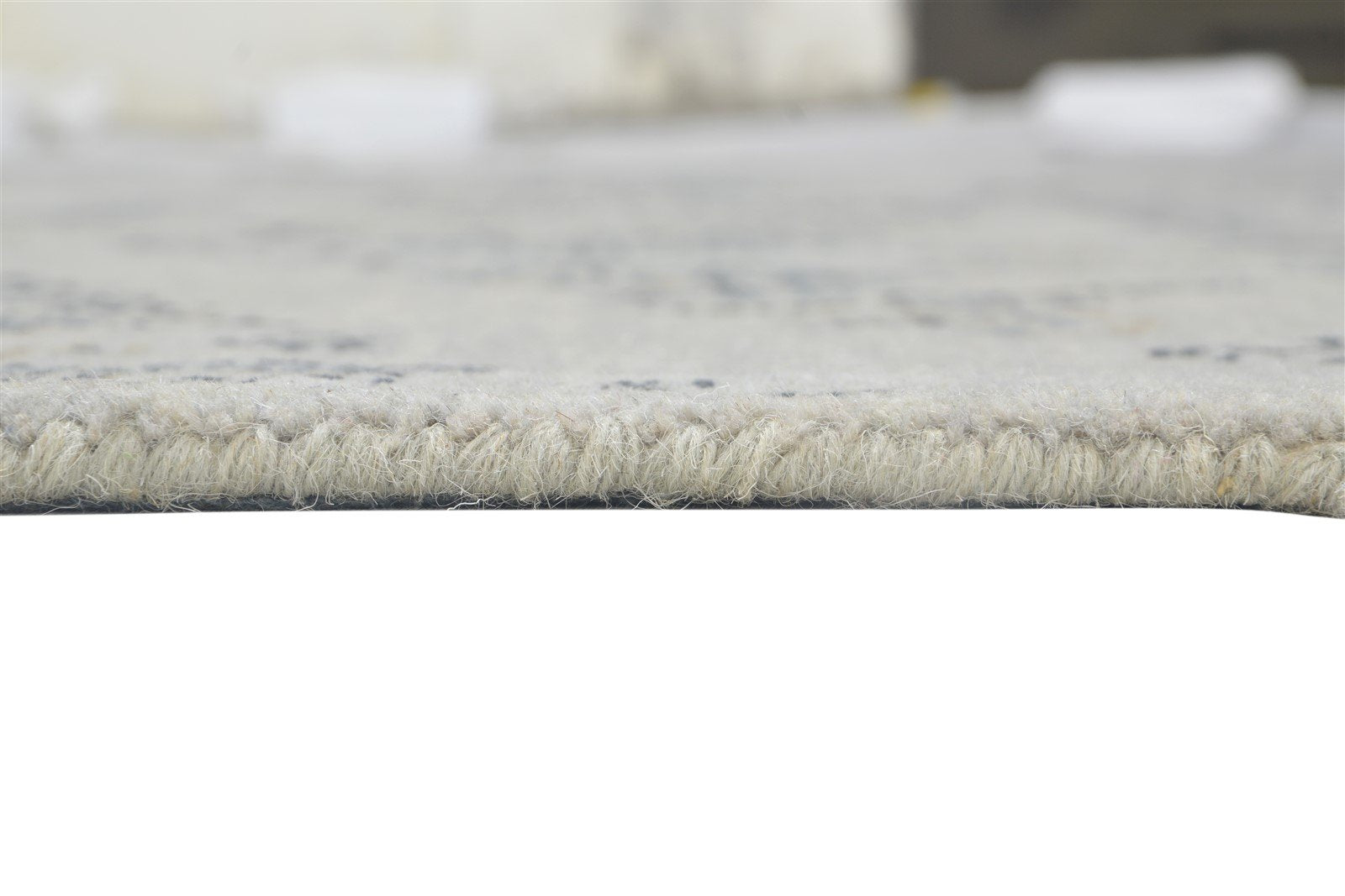 5' X 8' Rug Wool Grey Modern Hand Tufted Oushak Floral Room Size Carpet 7864096620693