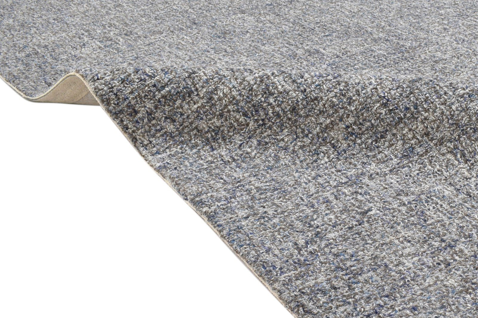 5' X 8' Rug Wool Grey Modern Hand Tufted Scandinavian Solid Room Size Carpet 7864094556309