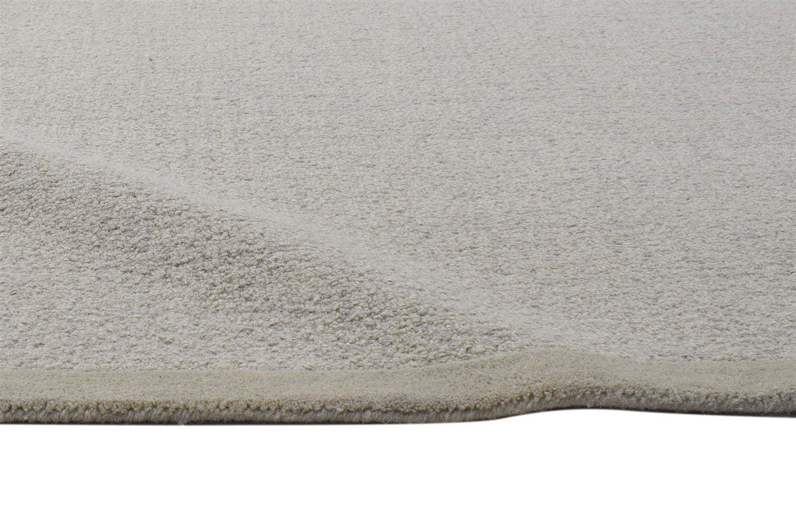 5' X 8' Rug Wool Grey Modern Hand Tufted Scandinavian Solid Room Size Carpet 7864108384405