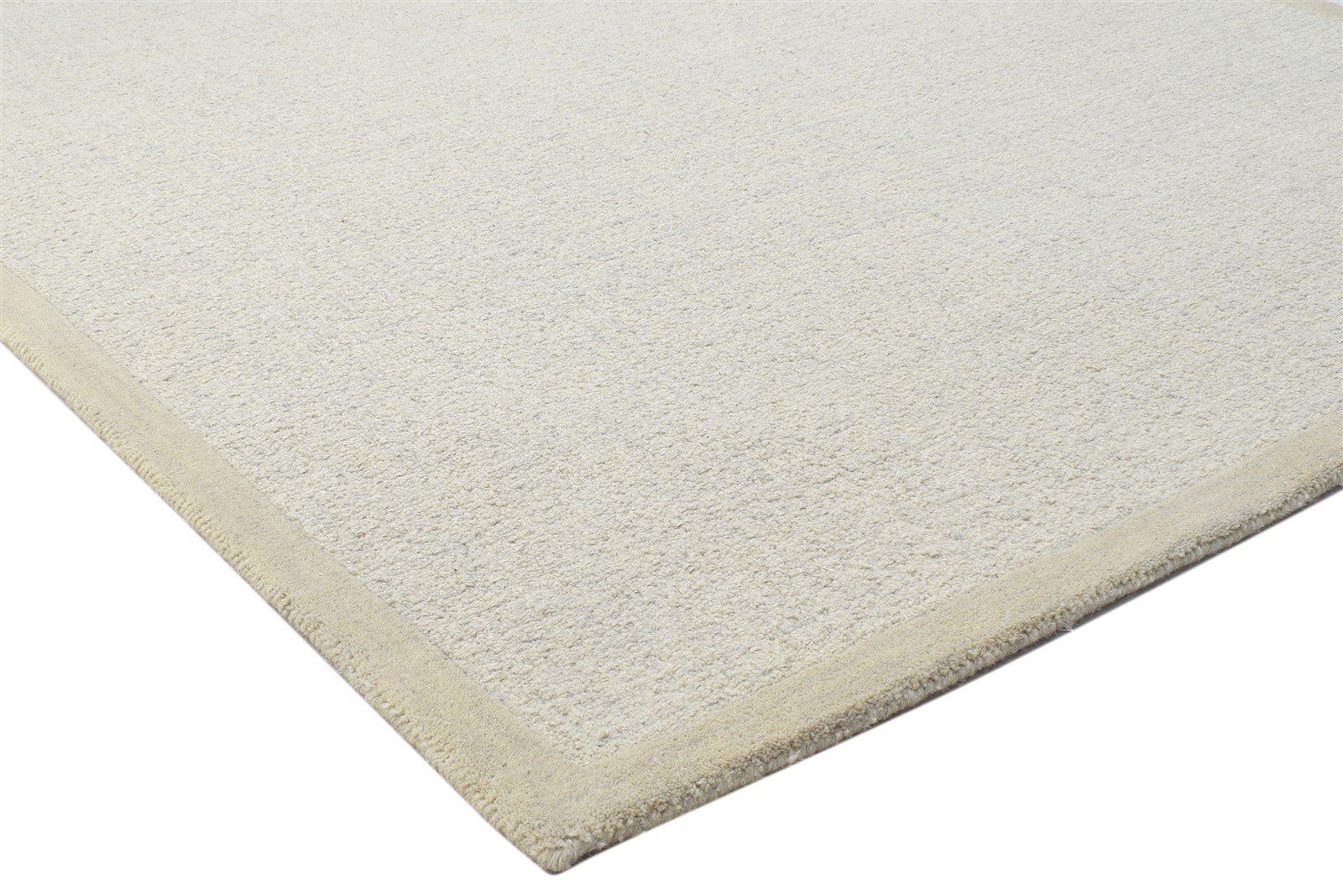 5' X 8' Rug Wool Grey Modern Hand Tufted Scandinavian Solid Room Size Carpet 7864108384405