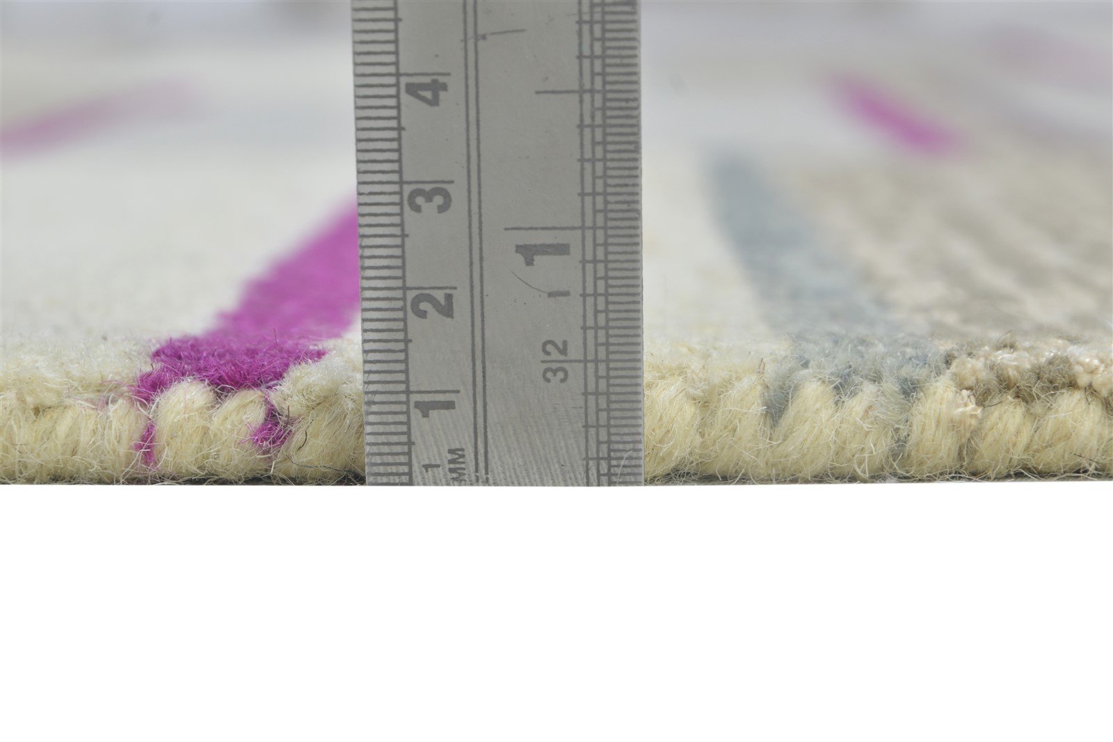 5' X 8' Rug Wool Grey Modern Hand Tufted Scandinavian Striped Room Size Carpet 7864263770261