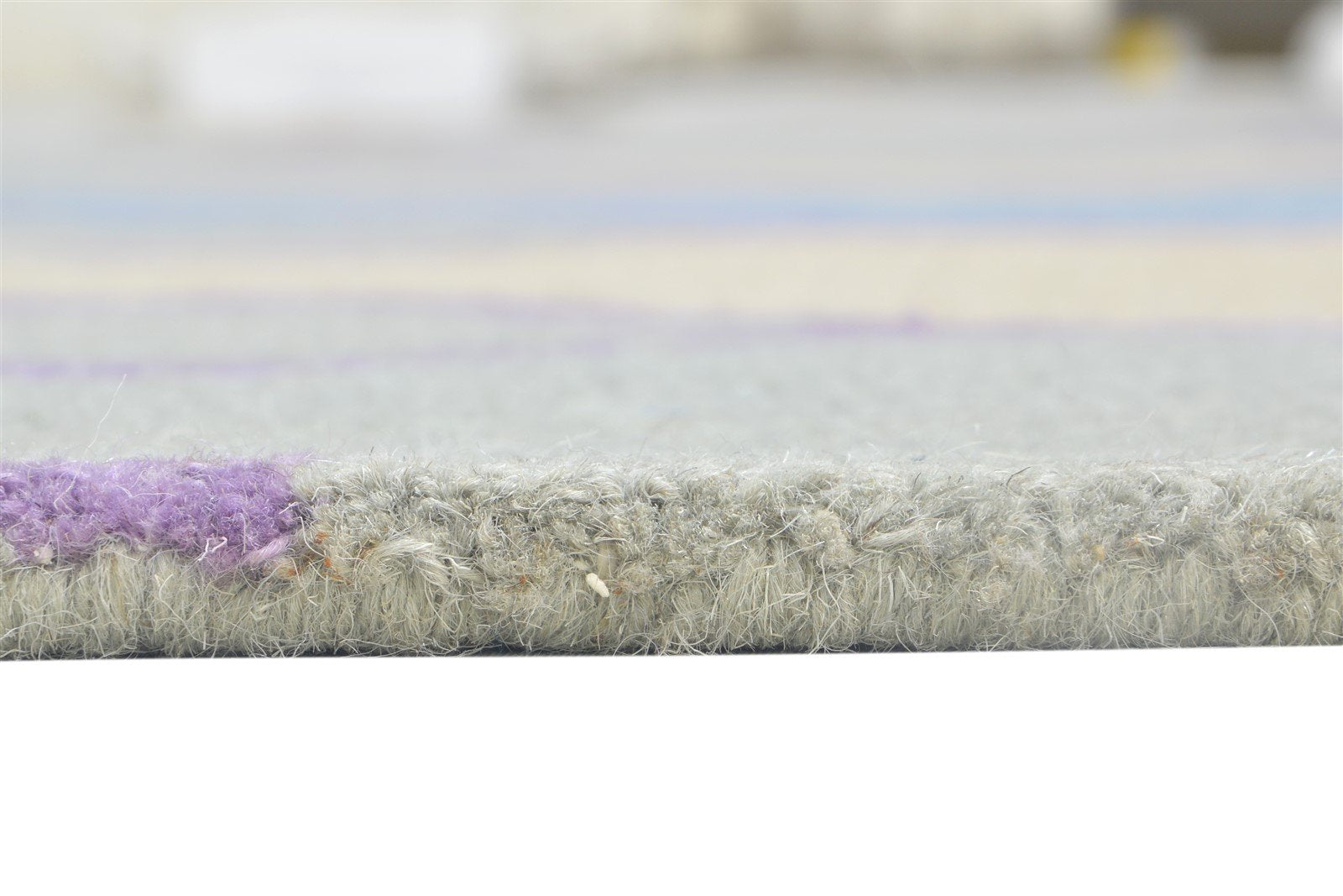 5' X 8' Rug Wool Grey Modern Hand Tufted Scandinavian Trellis Room Size Carpet 7864095899797