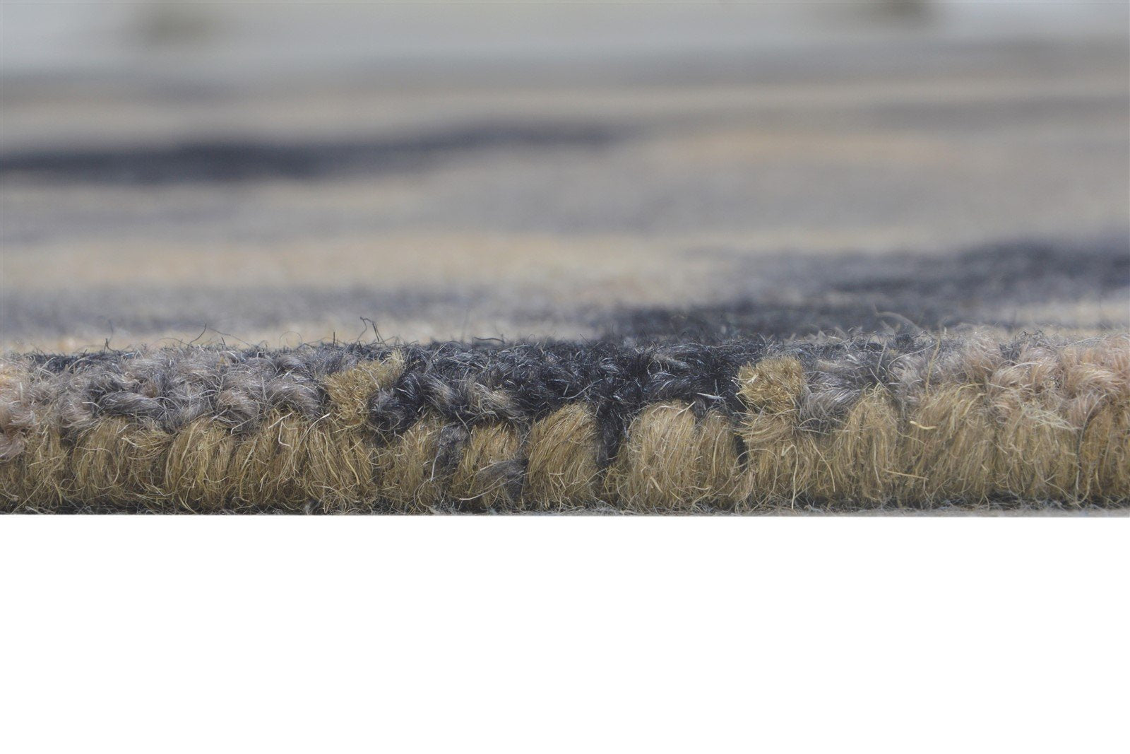 Leoline 5' X 8' Rug Wool Grey Modern Hand Tufted Shibori Tie Dye 7865199362197