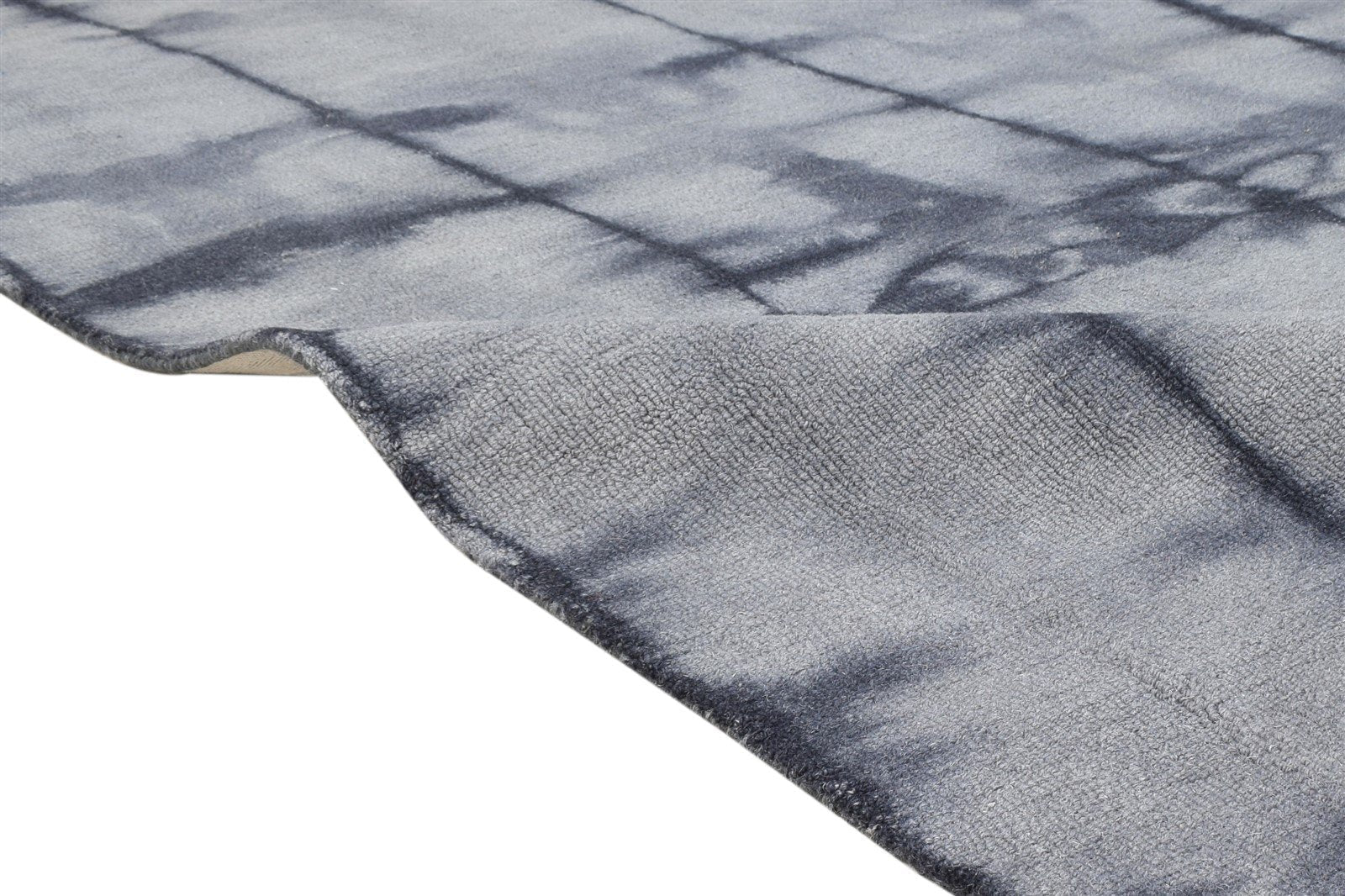 Christye 5' X 8' Rug Wool Grey Modern Hand Tufted Shibori Tie Dye 7865204605077