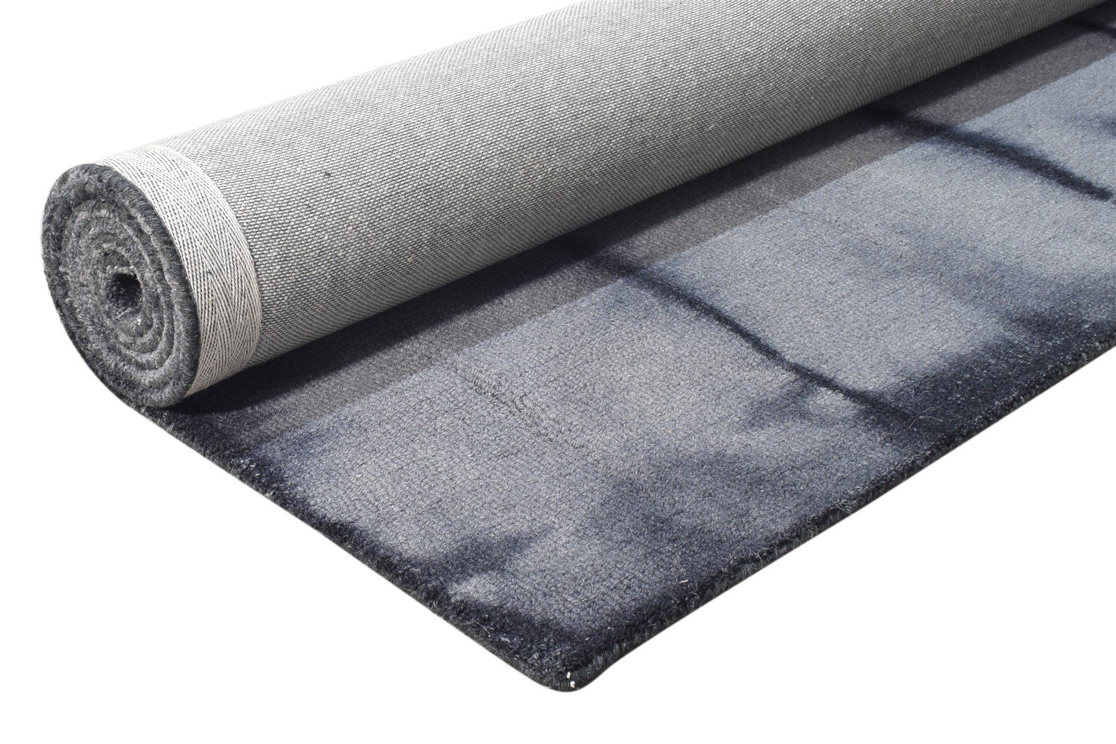 Christye 5' X 8' Rug Wool Grey Modern Hand Tufted Shibori Tie Dye 7865204605077