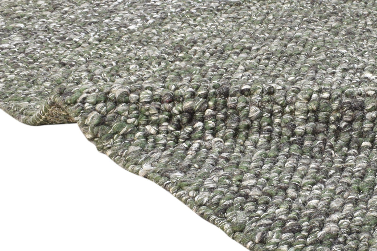 Hildagard 5' X 8' Rug Wool Grey Modern Hand Woven Scandinavian Solid 7865073827989
