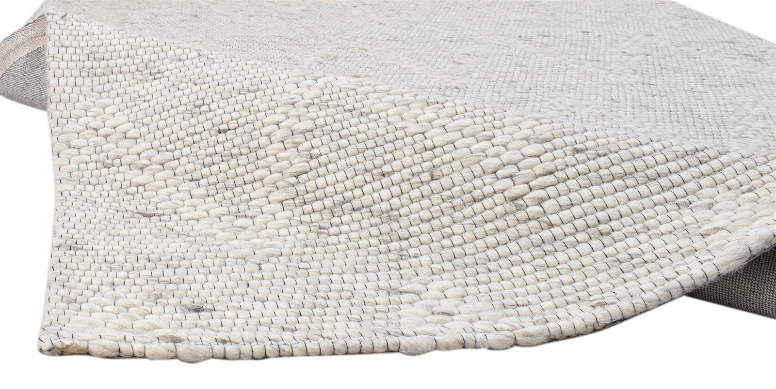 5' X 8' Rug Wool Grey Modern Hand Woven Scandinavian Striped Room Size Carpet 7860680654997