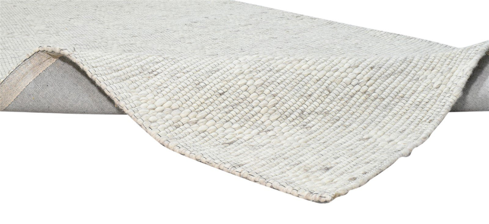 5' X 8' Rug Wool Grey Modern Hand Woven Scandinavian Striped Room Size Carpet 7860680654997