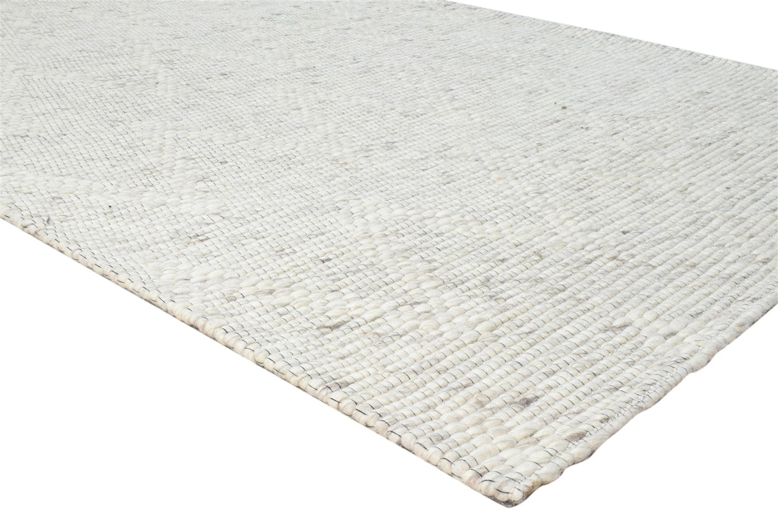 5' X 8' Rug Wool Grey Modern Hand Woven Scandinavian Striped Room Size Carpet 7860680654997