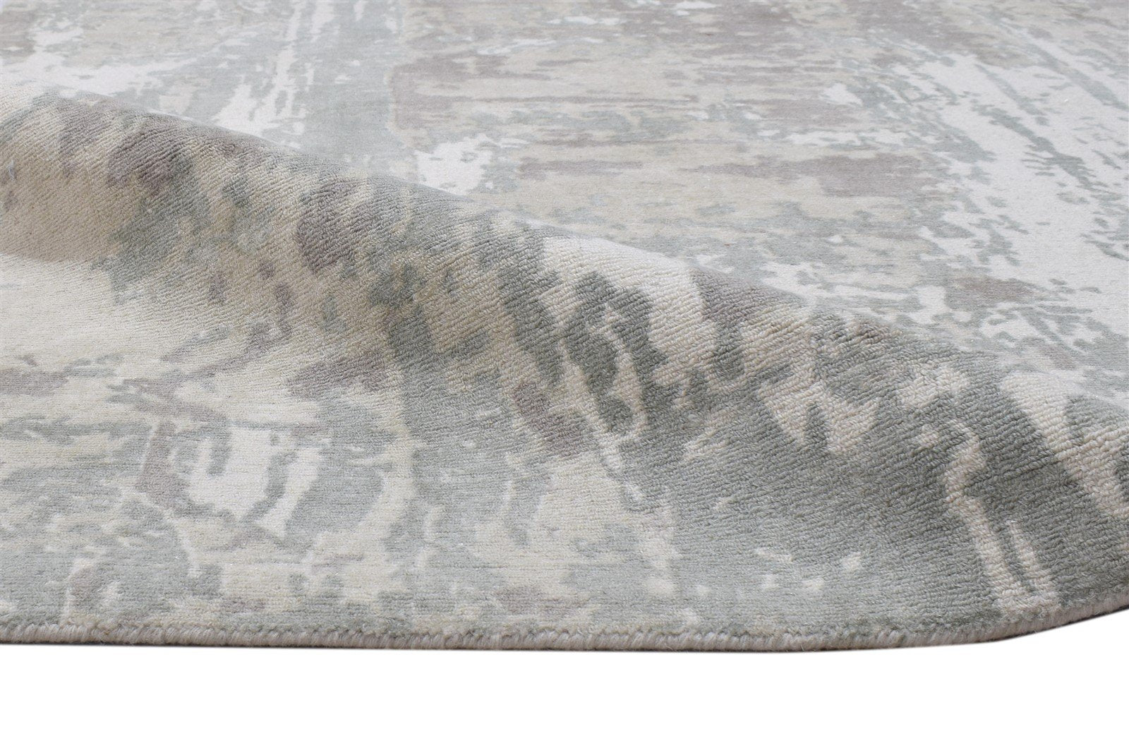 5' X 8' Rug Wool Grey Modern Handloom Scandinavian Abstract Room Size Carpet 7864149541013