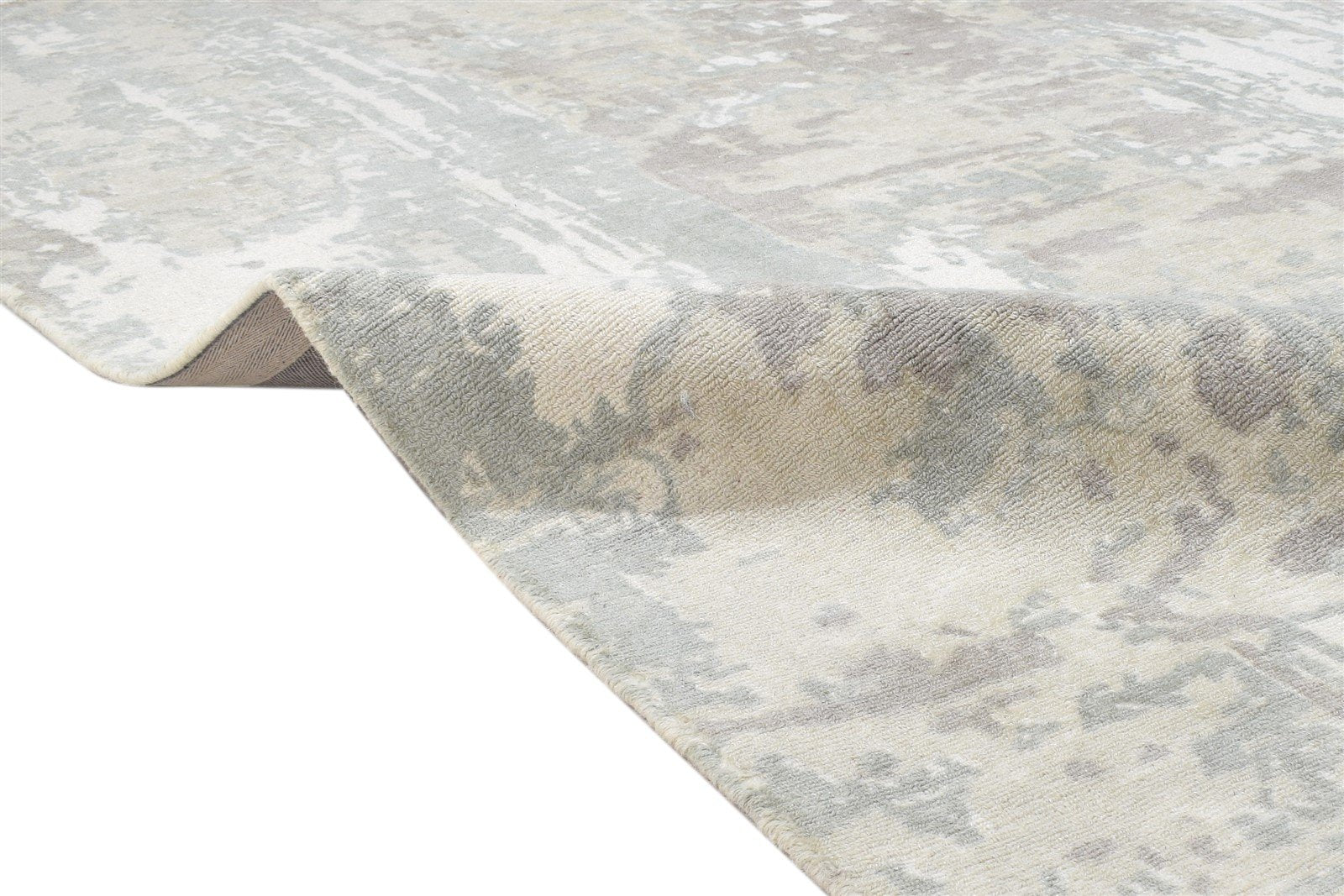 5' X 8' Rug Wool Grey Modern Handloom Scandinavian Abstract Room Size Carpet 7864149541013