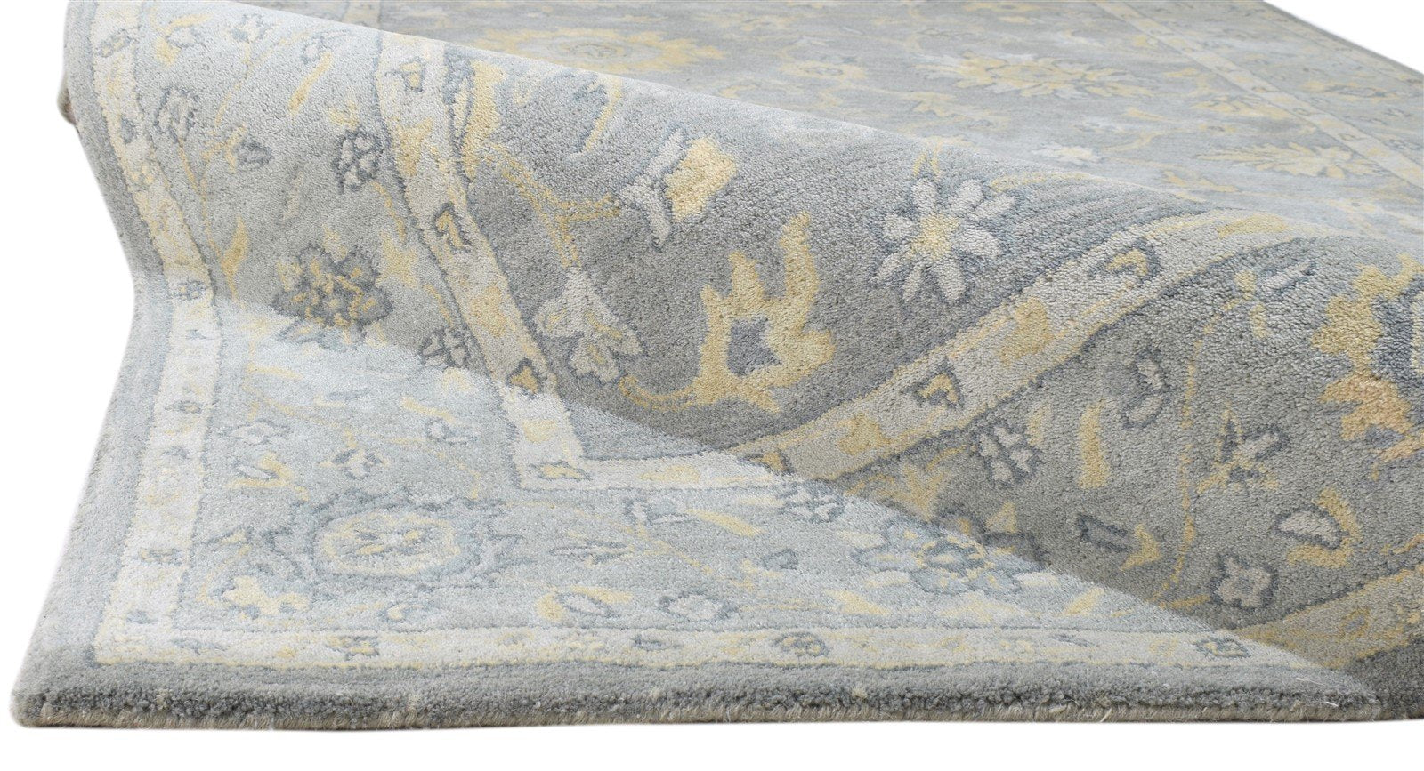 5' X 8' Rug Wool Grey Persian Hand Tufted Oushak Oriental Room Size Carpet 7860686651541