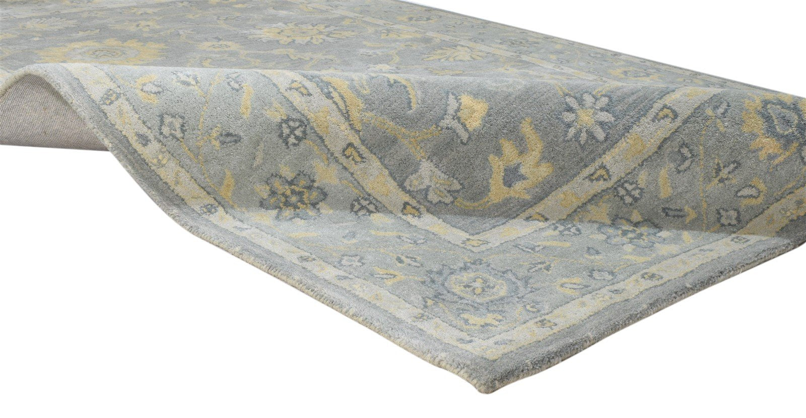 5' X 8' Rug Wool Grey Persian Hand Tufted Oushak Oriental Room Size Carpet 7860686651541