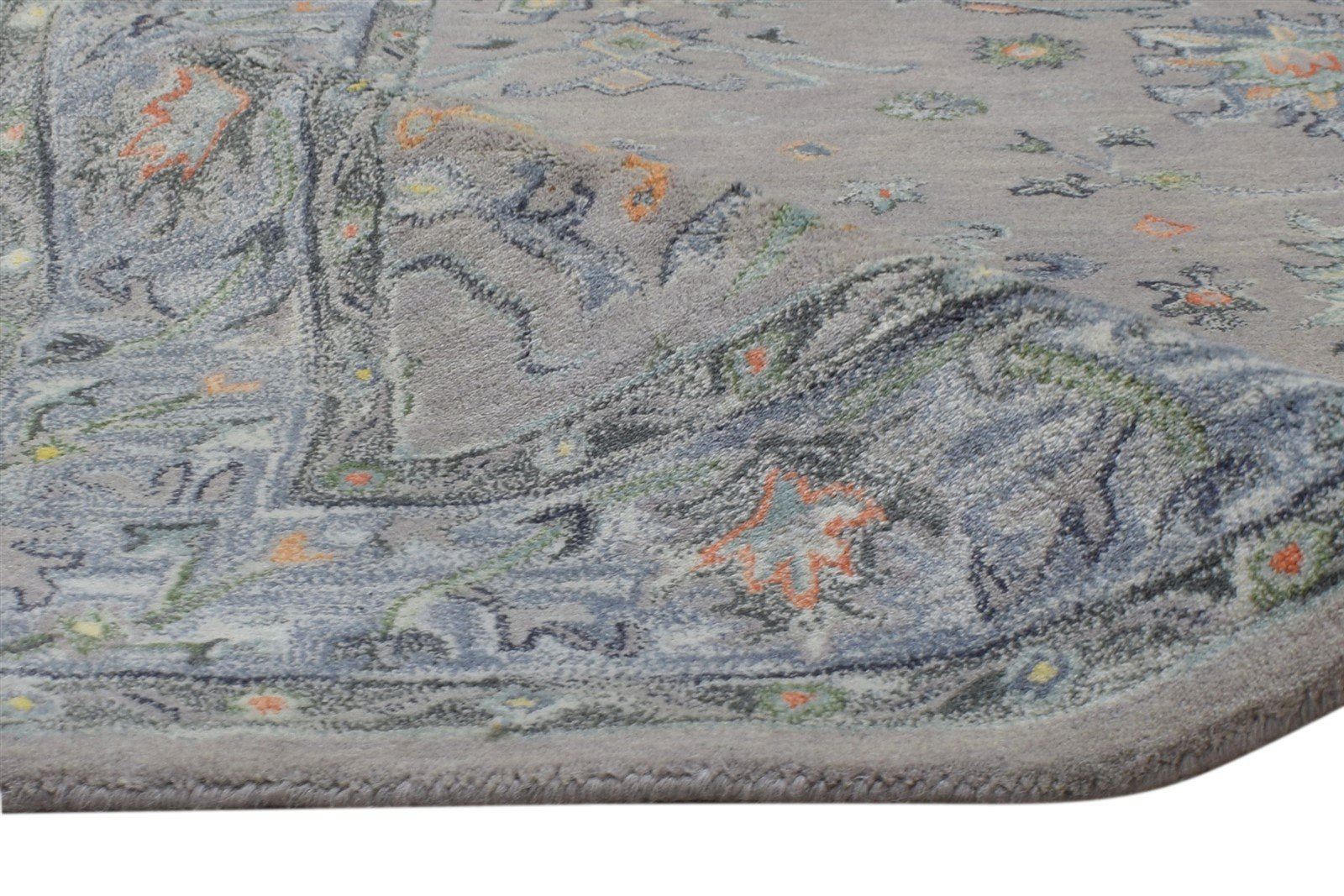 5' X 8' Rug Wool Grey Persien Hand Tufted Oushak Oriental Room Size Carpet 7864329732245
