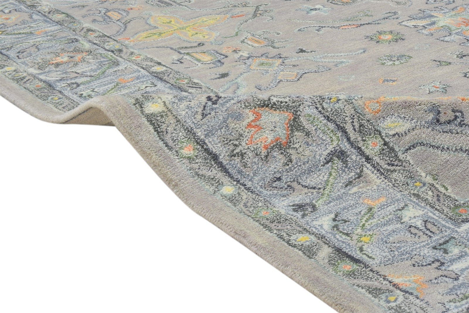 5' X 8' Rug Wool Grey Persien Hand Tufted Oushak Oriental Room Size Carpet 7864329732245