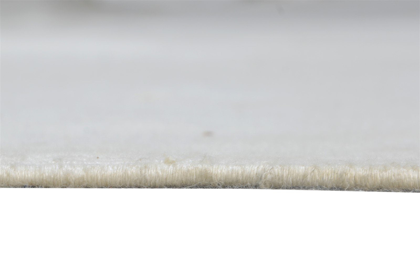 5' X 8' Rug Wool Ivory Modern Dhurrie Scandinavian Solid Room Size Carpet 7865143001237