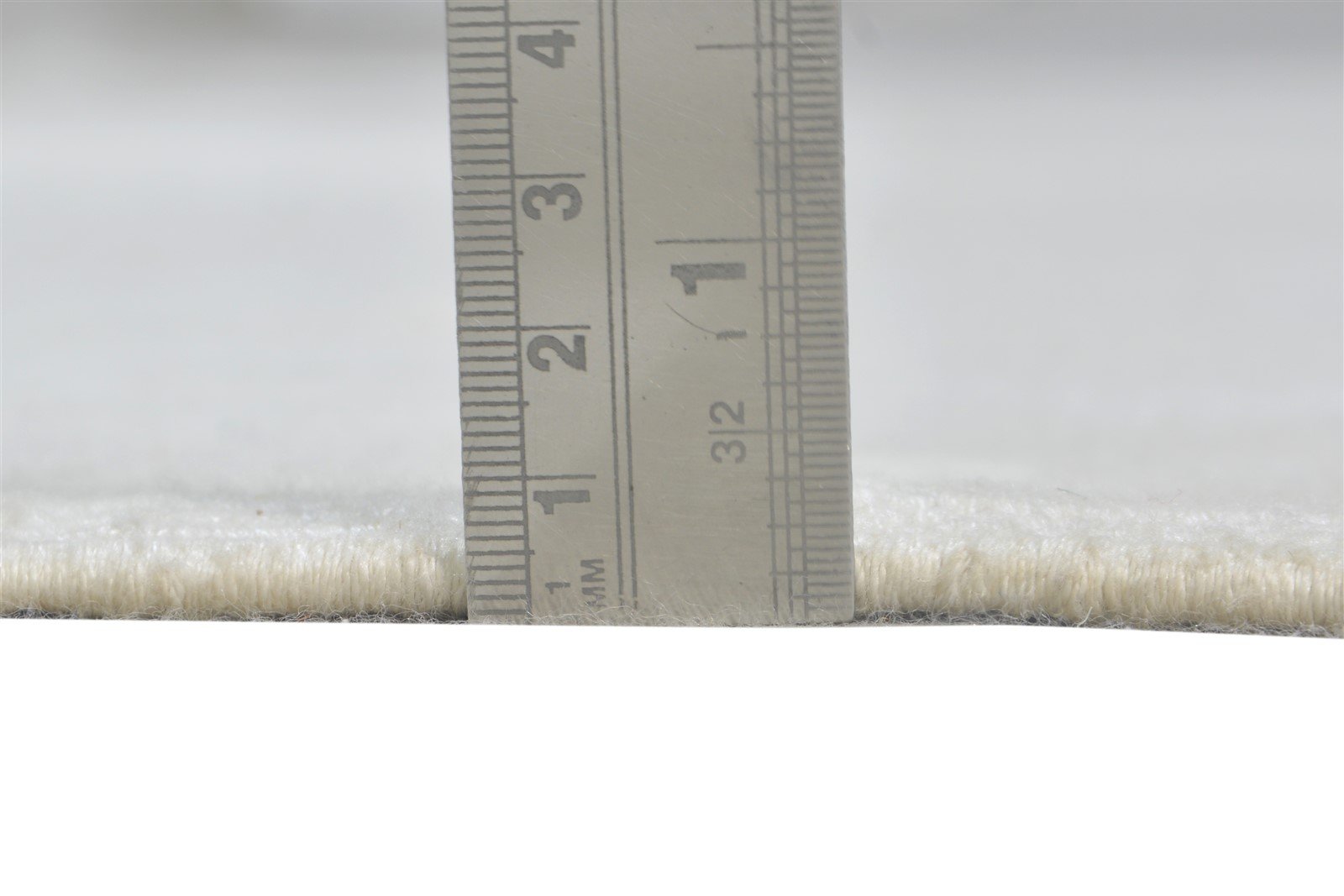 5' X 8' Rug Wool Ivory Modern Dhurrie Scandinavian Solid Room Size Carpet 7865143001237