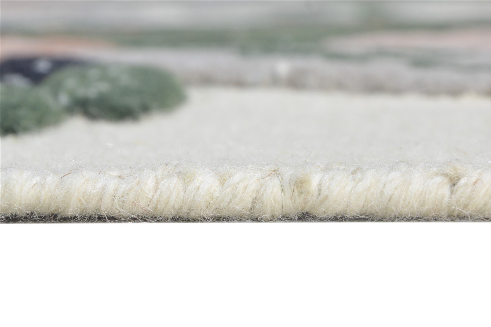 5' X 8' Rug Wool Ivory Modern Hand Tufted French Floral Room Size Carpet 7864998166677