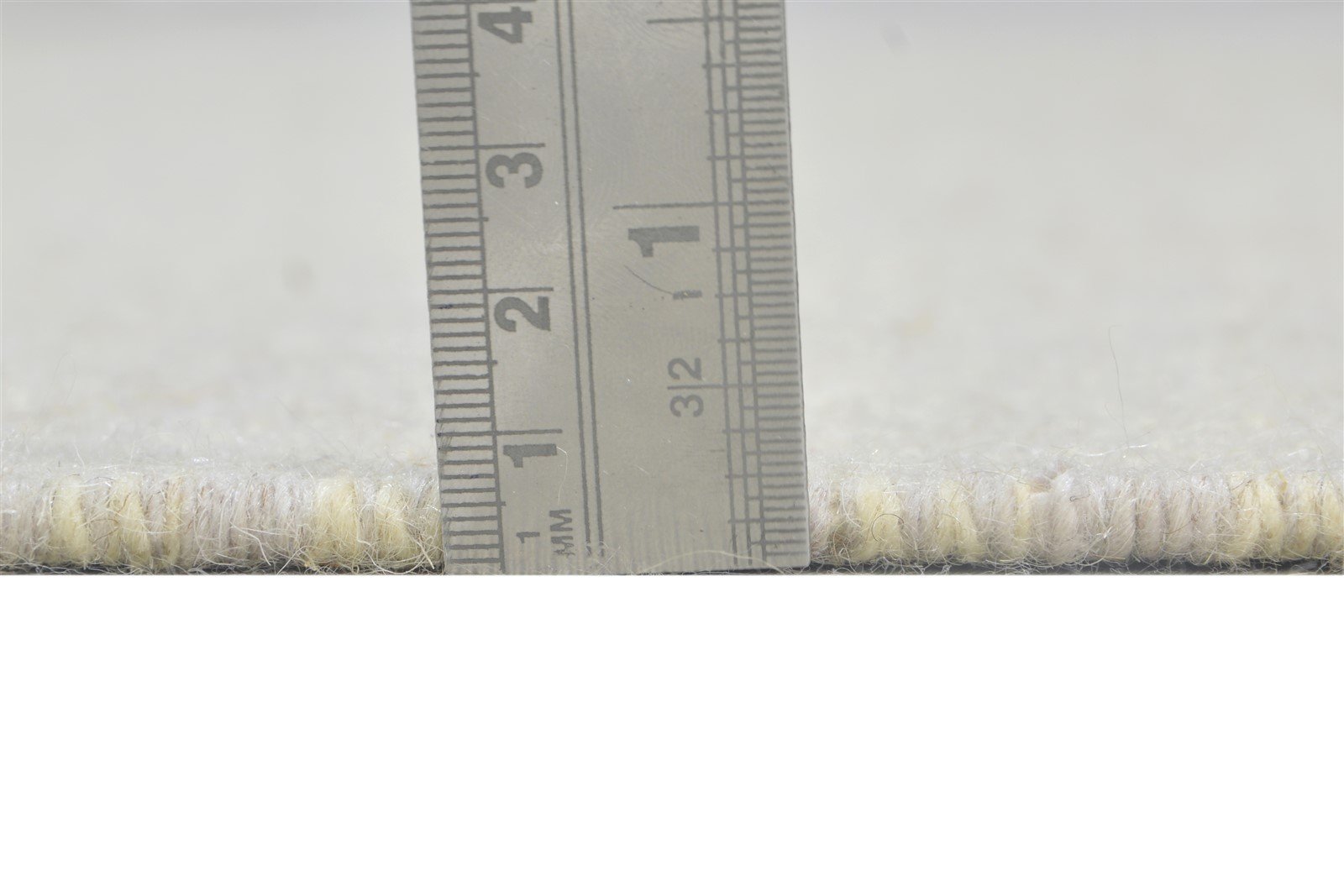 5' X 8' Rug Wool Off-White Modern Dhurrie Scandinavian Solid Room Size Carpet 7864473190549