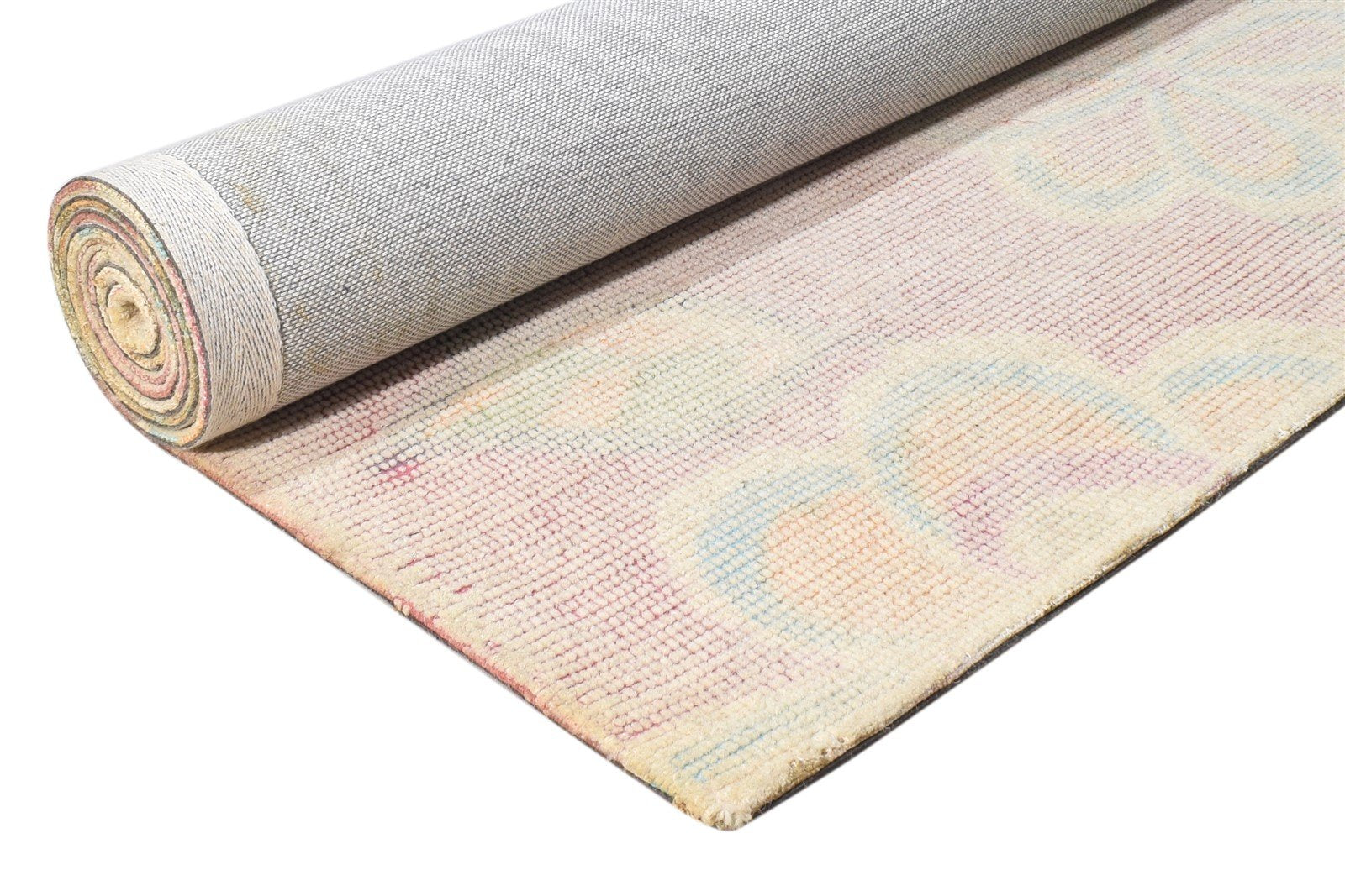 5' X 8' Rug Wool Pink Modern Hand Tufted French Floral Room Size Carpet 7865056592021