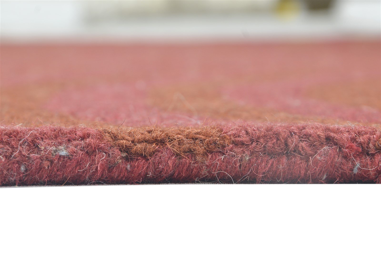 5' X 8' Rug Wool Red Modern Hand Tufted Scandinavian Circles Room Size Carpet 7864097407125
