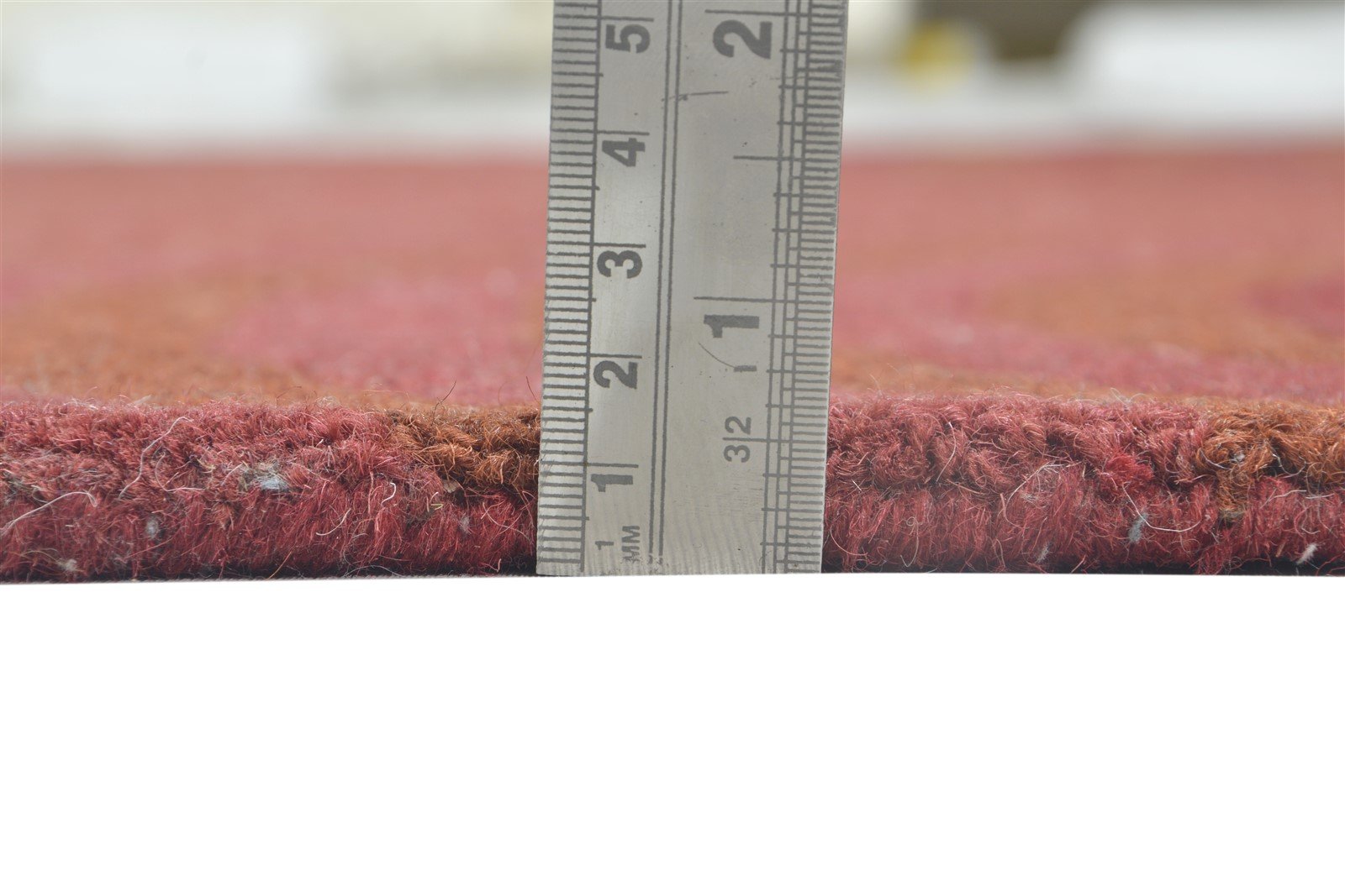 5' X 8' Rug Wool Red Modern Hand Tufted Scandinavian Circles Room Size Carpet 7864097407125