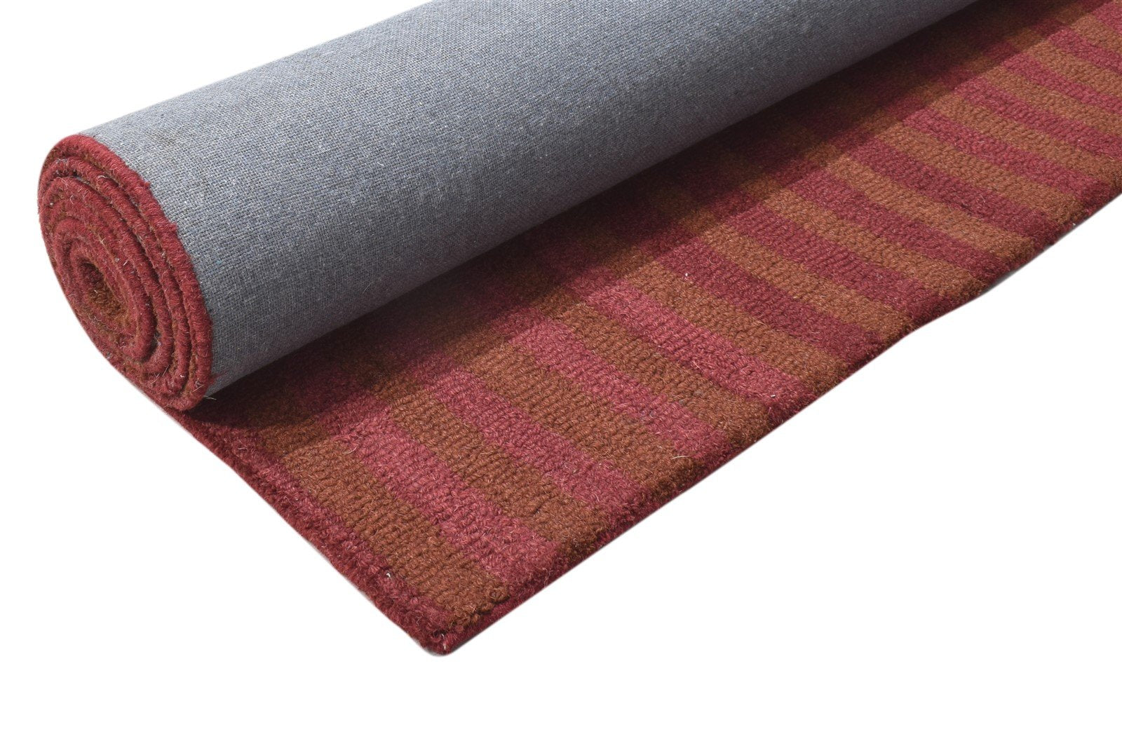 5' X 8' Rug Wool Red Modern Hand Tufted Scandinavian Circles Room Size Carpet 7864097407125