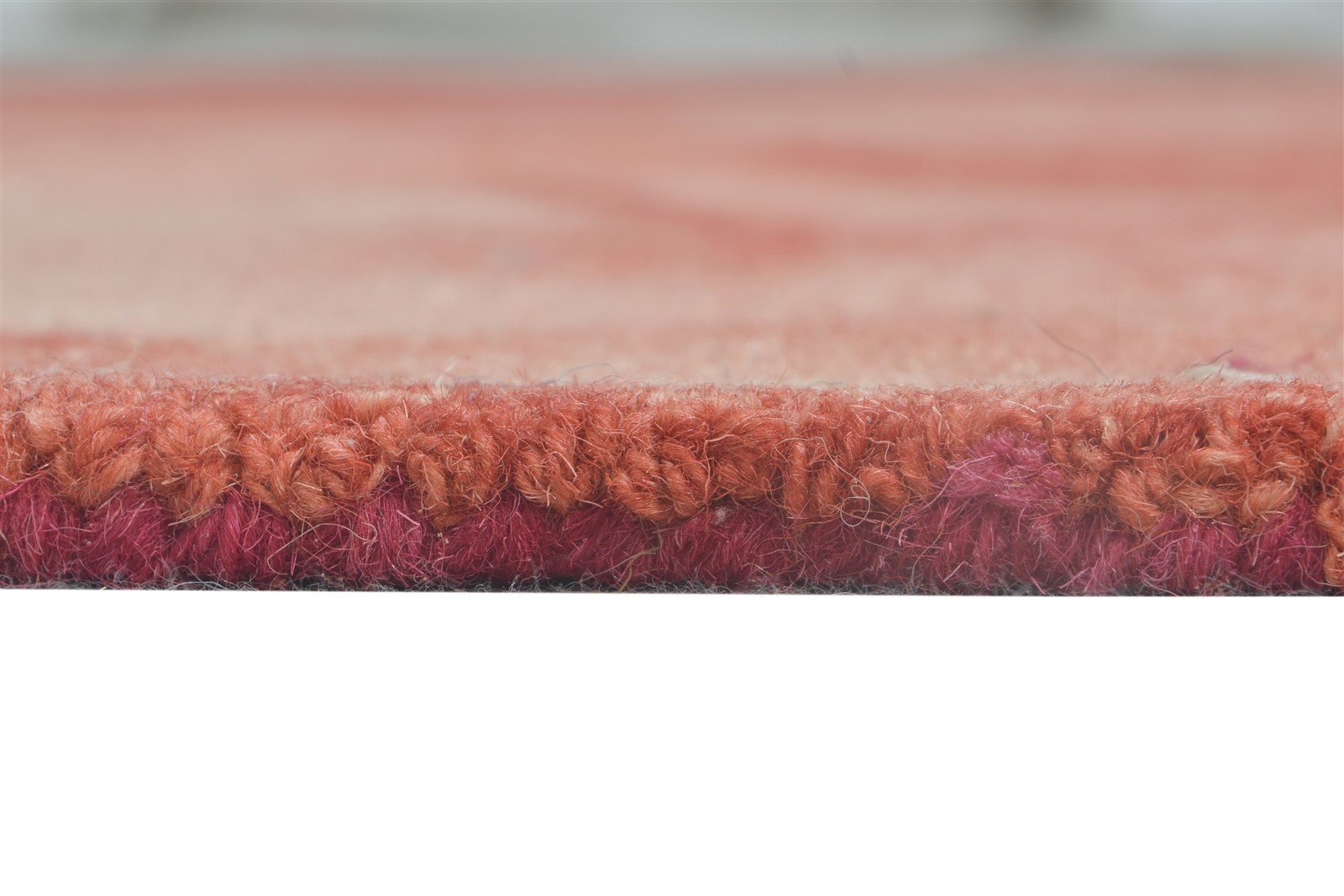 5' X 8' Rug Wool Red Modern Hand Tufted Shibori Tie Dye Room Size Carpet 7865170493589