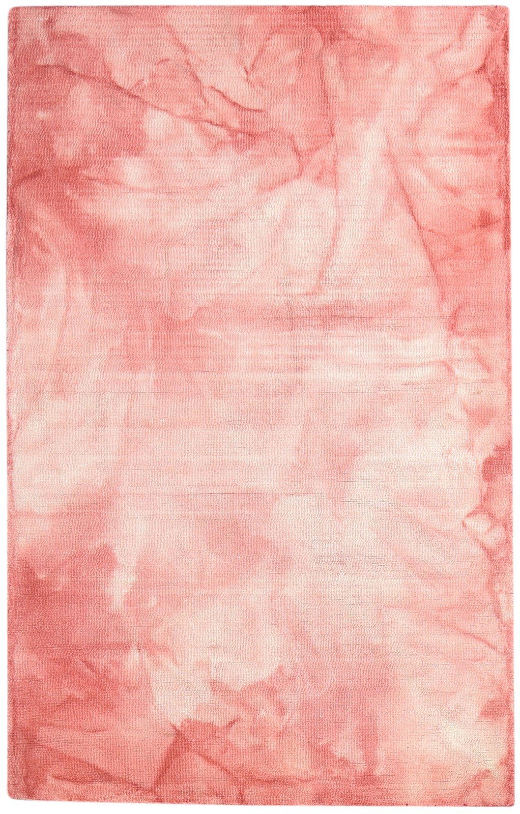 5' X 8' Rug Wool Red Modern Hand Tufted Shibori Tie Dye Room Size Carpet 7865170755733