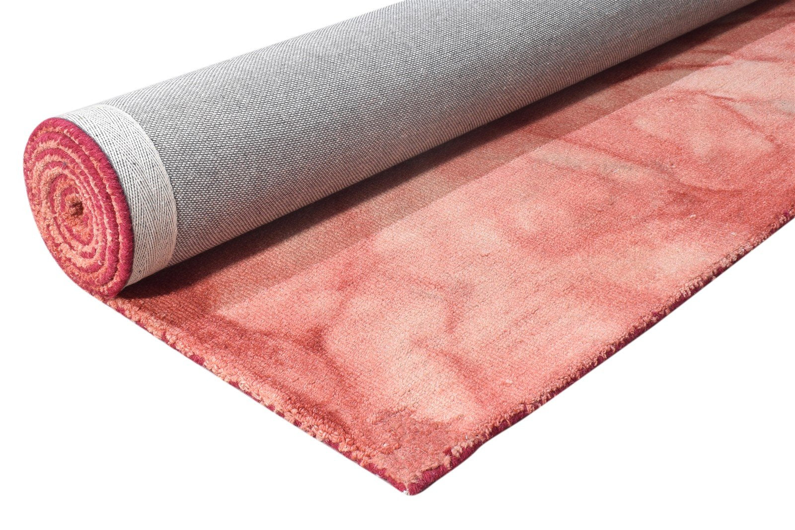 5' X 8' Rug Wool Red Modern Hand Tufted Shibori Tie Dye Room Size Carpet 7865170755733