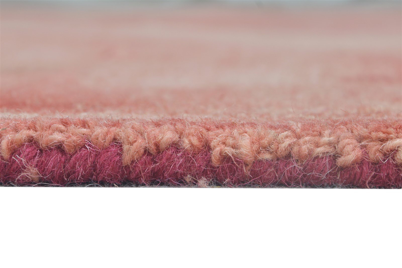 5' X 8' Rug Wool Red Modern Hand Tufted Shibori Tie Dye Room Size Carpet 7865171771541