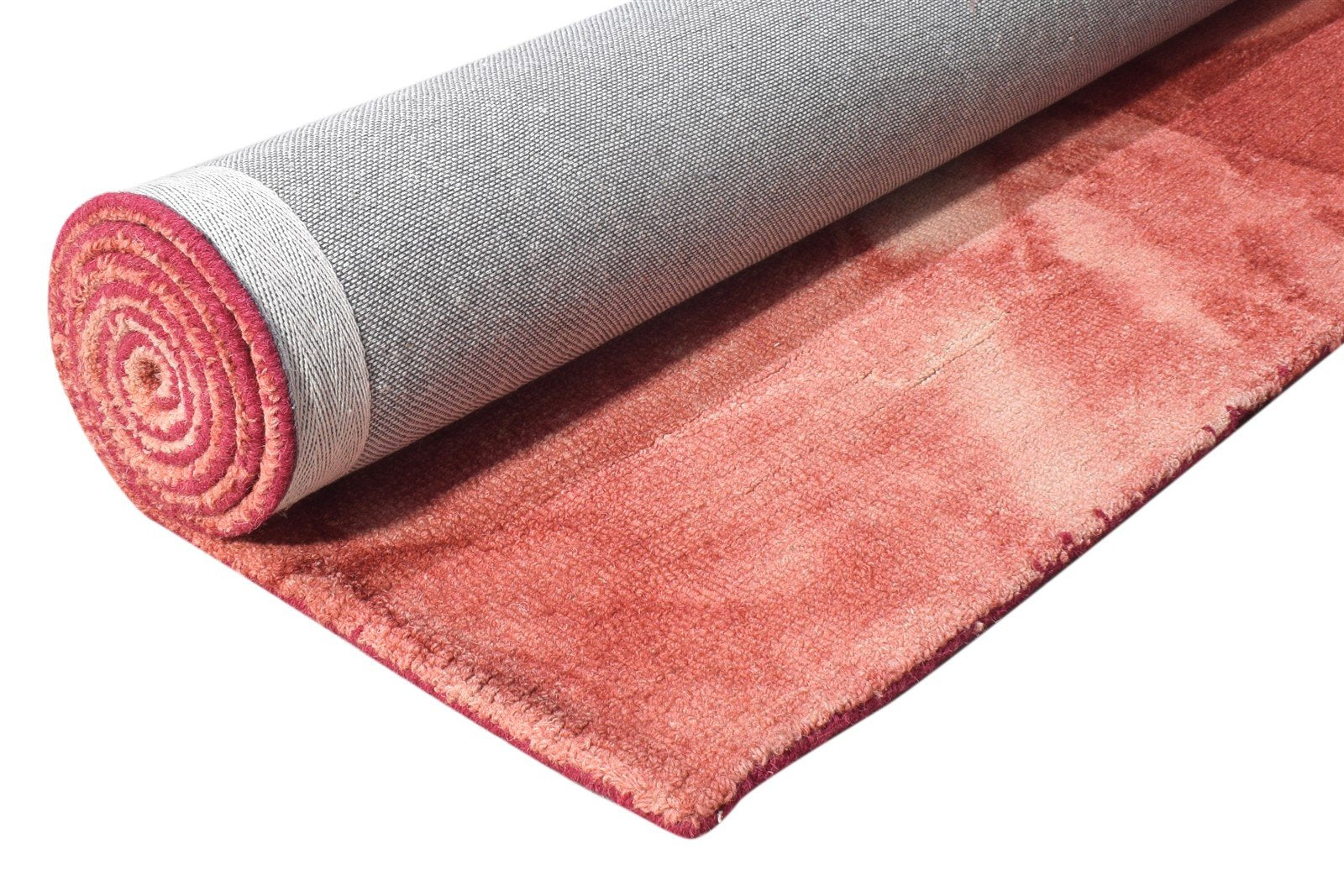 5' X 8' Rug Wool Red Modern Hand Tufted Shibori Tie Dye Room Size Carpet 7865171771541