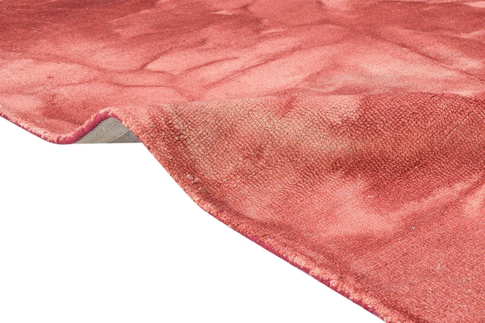 Audre 5' X 8' Rug Wool Red Modern Hand Tufted Shibori Tie Dye 7865173311637