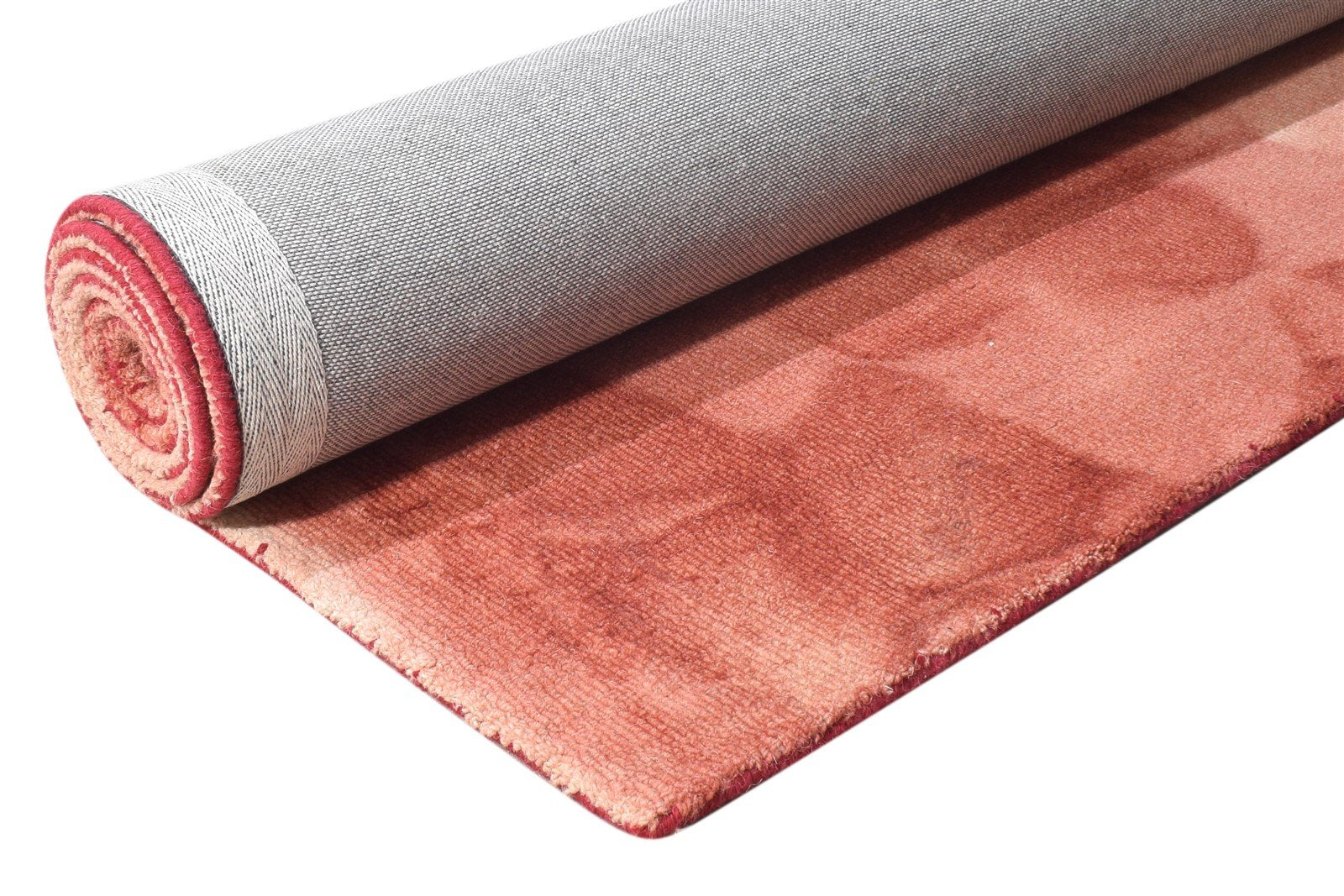 5' X 8' Rug Wool Red Modern Hand Tufted Shibori Tie Dye Room Size Carpet 7865174655125