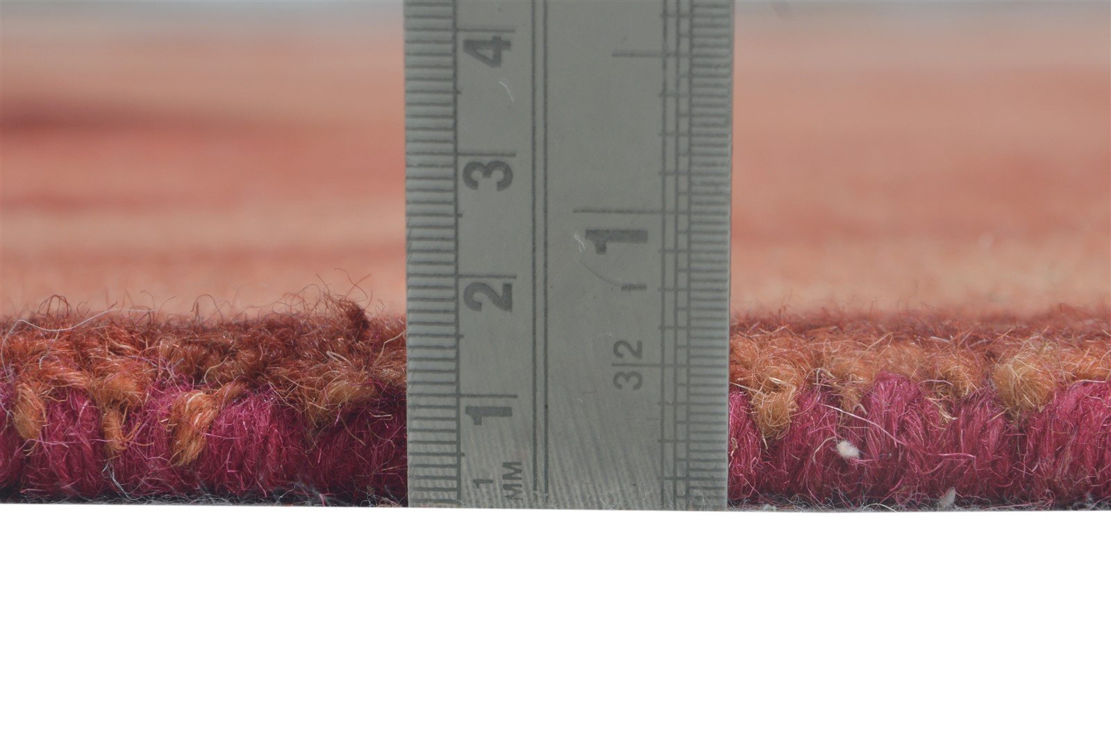 5' X 8' Rug Wool Red Modern Hand Tufted Shibori Tie Dye Room Size Carpet 7865174917269