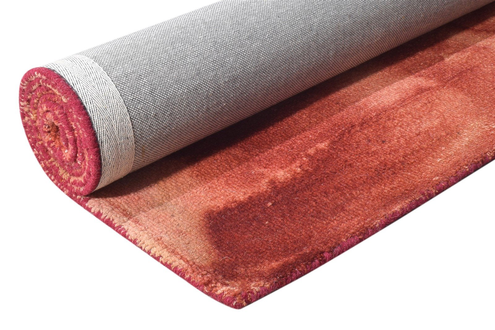 5' X 8' Rug Wool Red Modern Hand Tufted Shibori Tie Dye Room Size Carpet 7865174917269