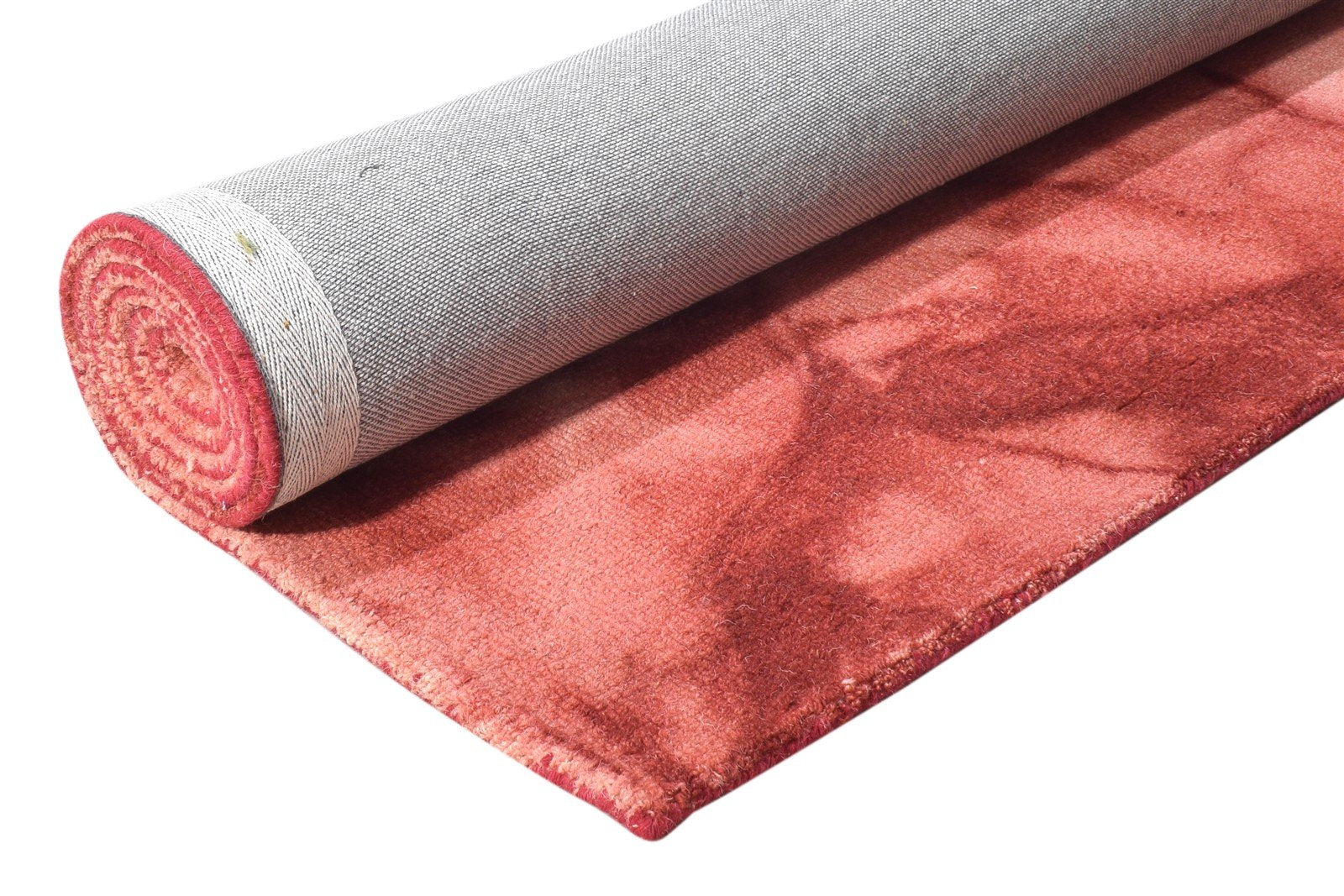 5' X 8' Rug Wool Red Modern Hand Tufted Shibori Tie Dye Room Size Carpet 7865175081109