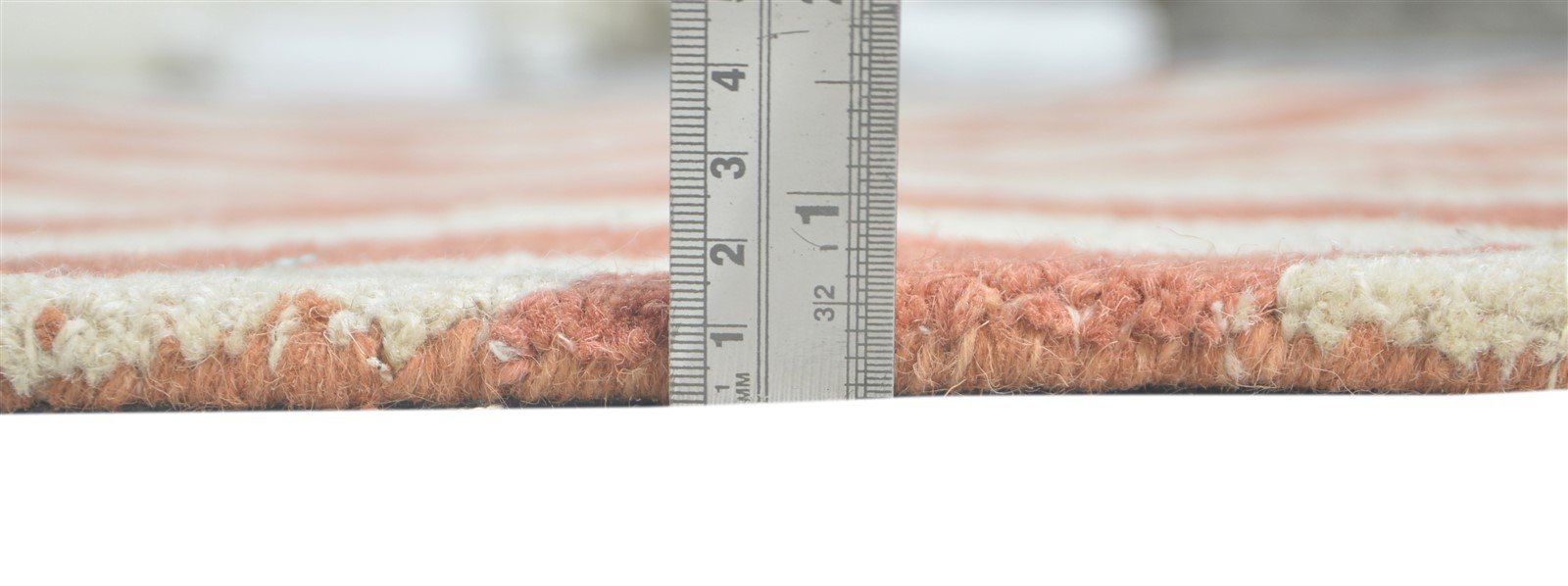 5' X 8' Rug Wool Rust Modern Hand Tufted French Zig-Zag Room Size Carpet 7860686946453