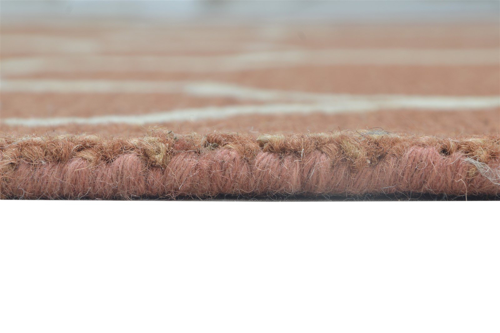 5' X 8' Rug Wool Rust Modern Hand Tufted Moroccan Trellis Room Size Carpet 7864244404373