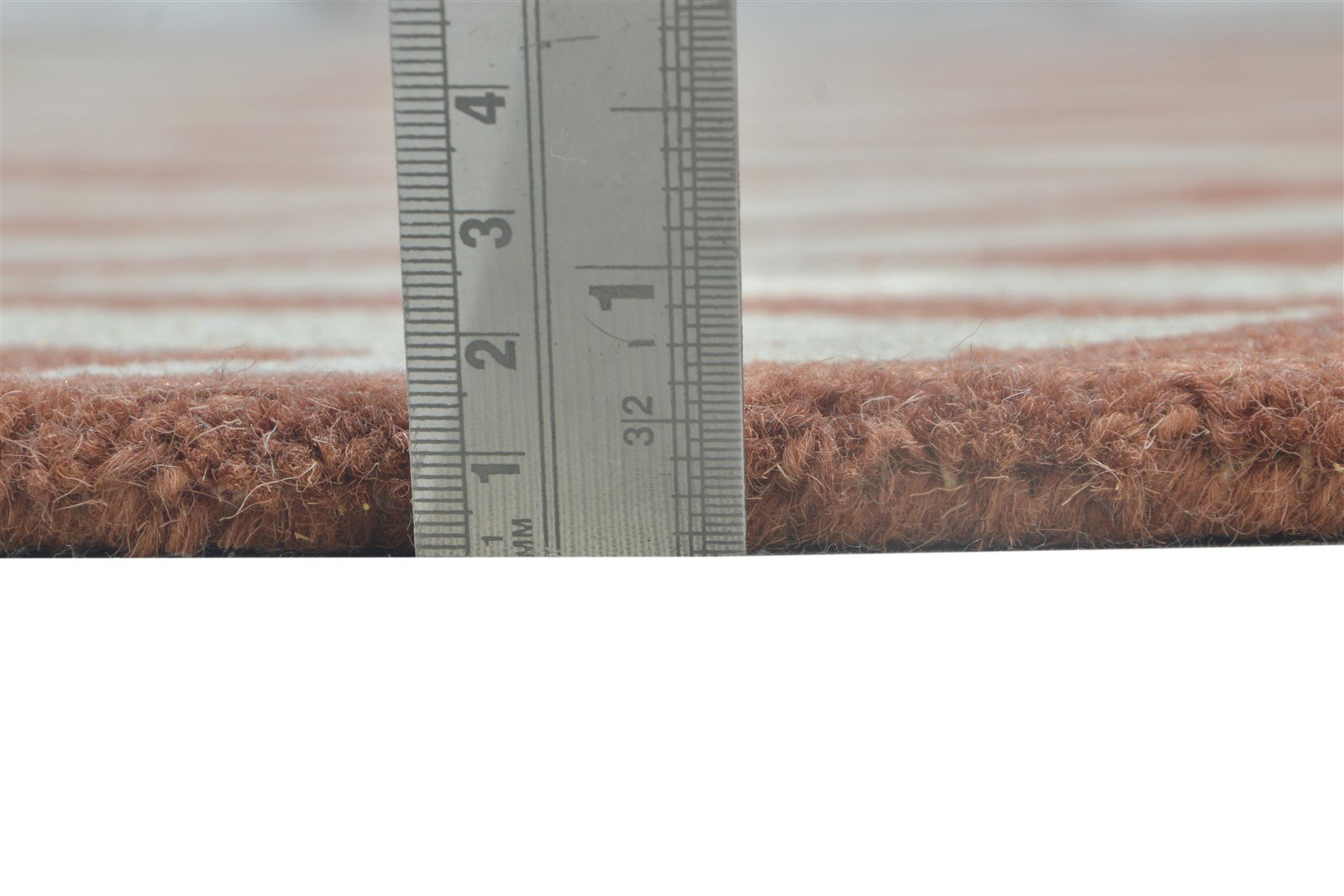 5' X 8' Rug Wool Rust Modern Hand Tufted Scandinavian Chevron Room Size Carpet 7864265244821